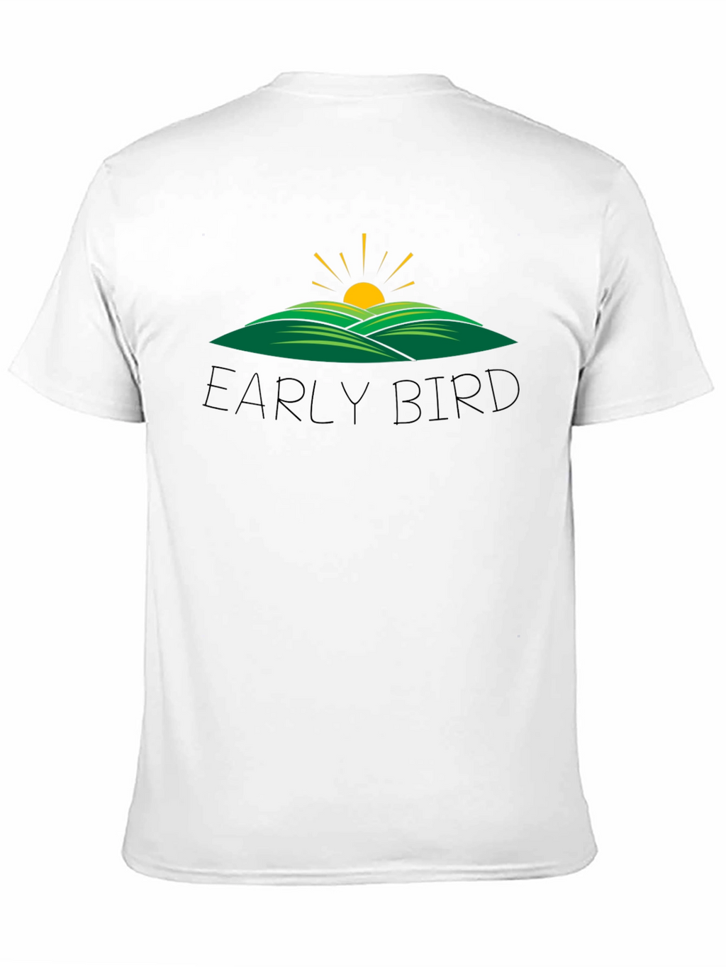 Early Bird Graphic Tee - Black Cotton T-Shirt
