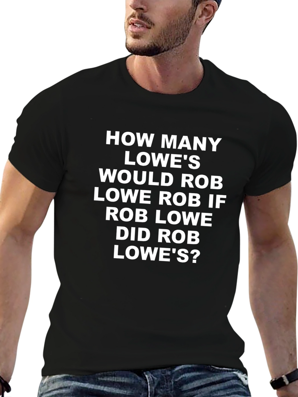 Rob Lowe Lowes Pun Graphic T-Shirt