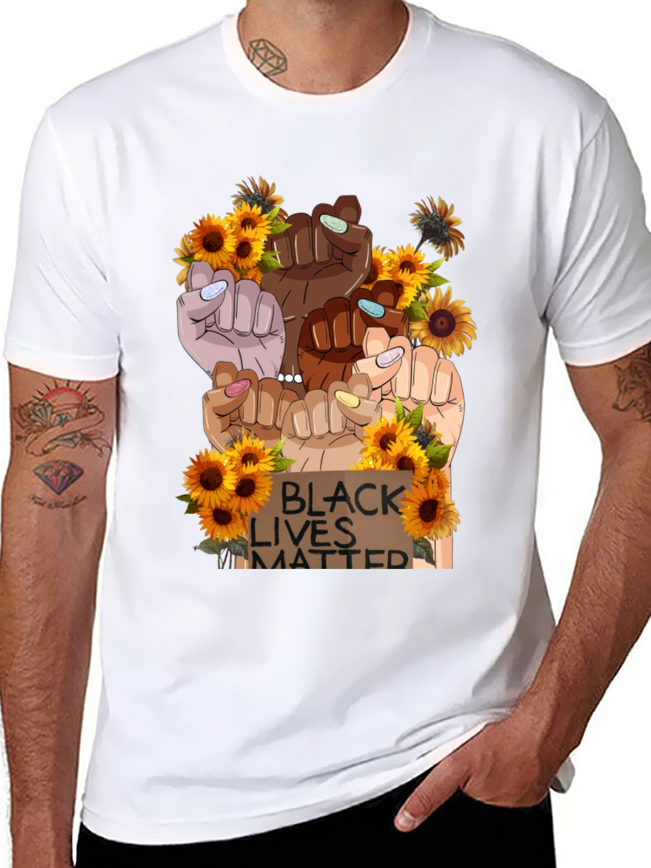 BLM Sunflower Graphic Tee