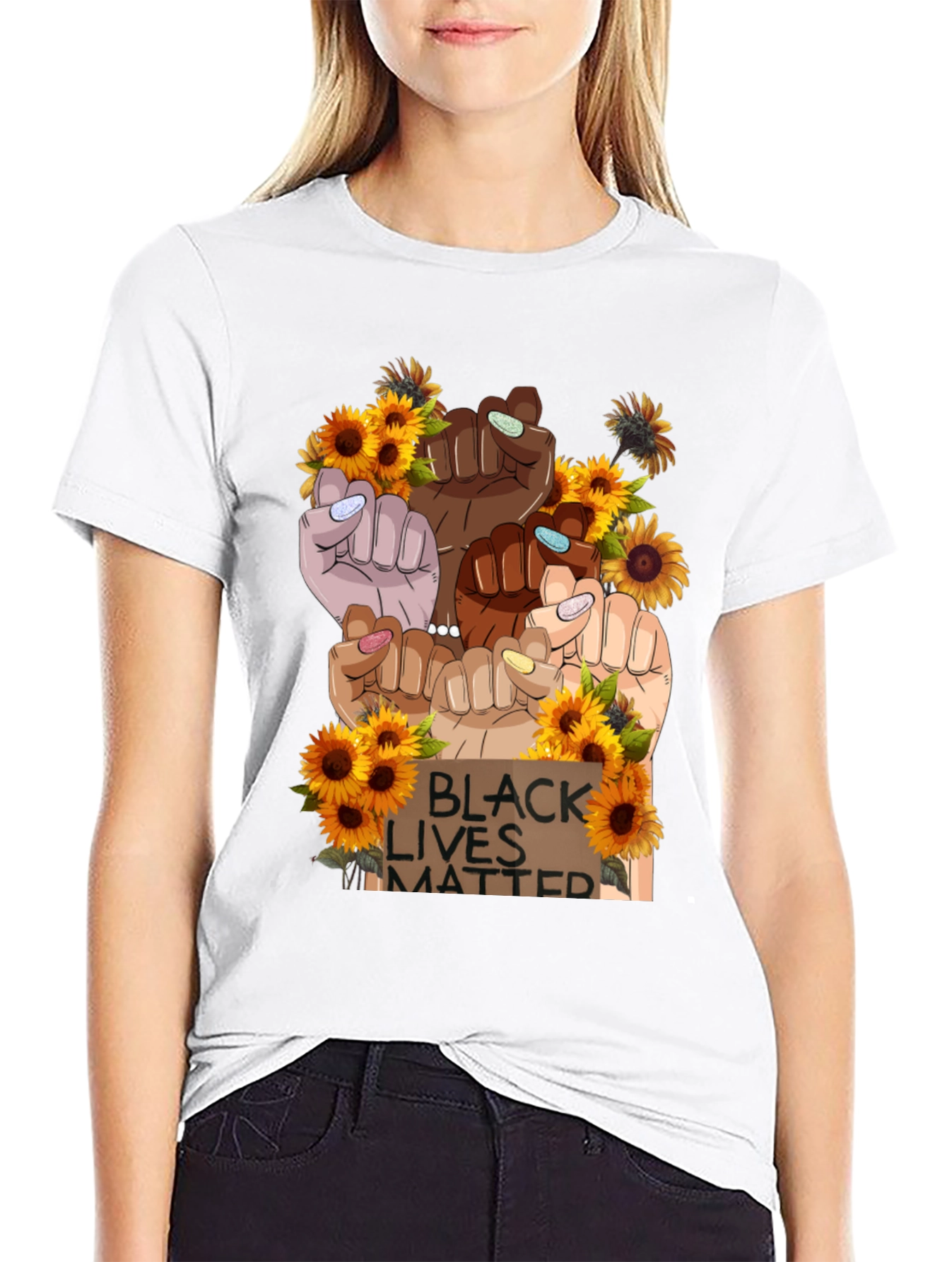 BLM Sunflower Graphic Tee