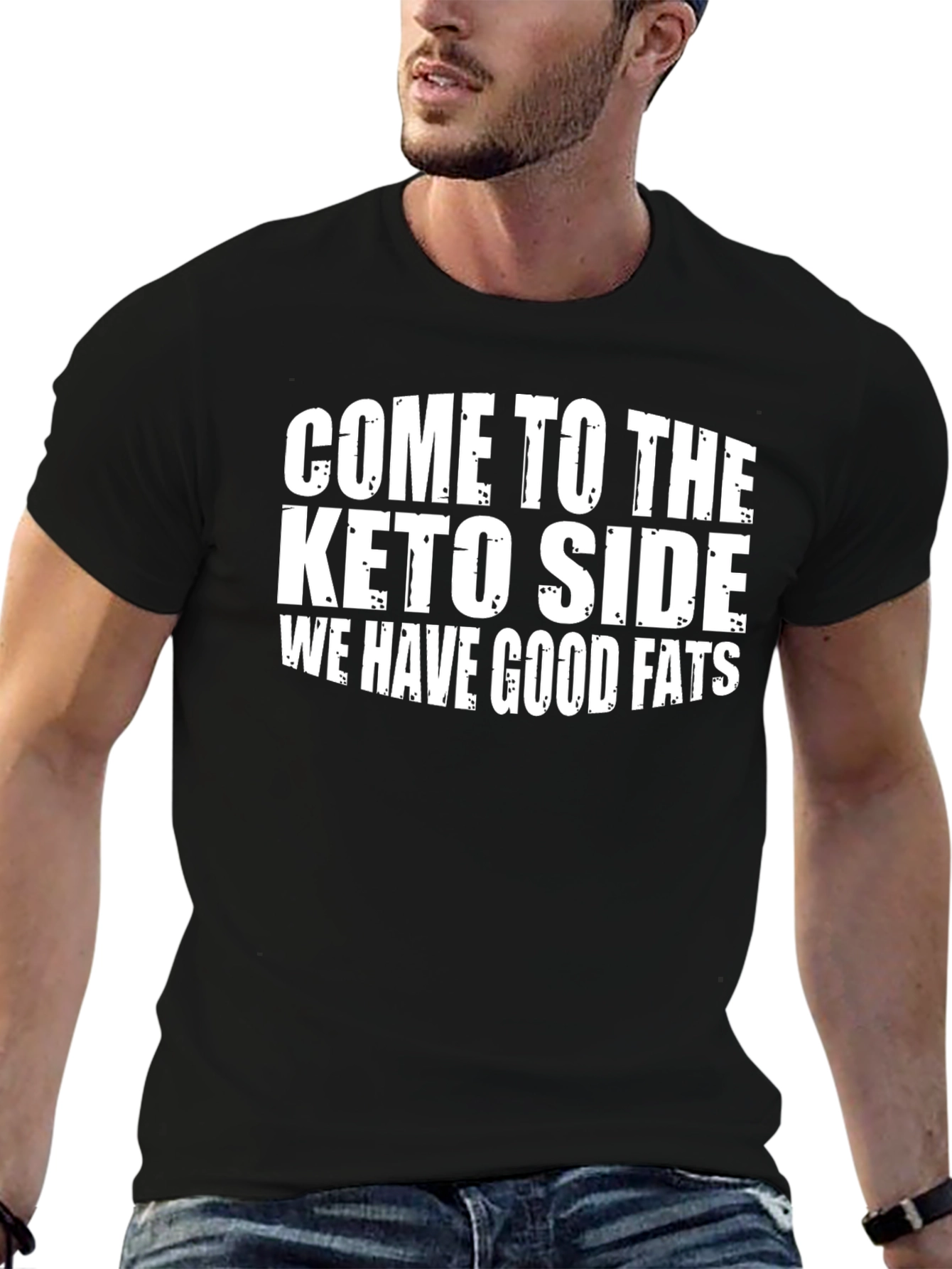 Keto Side Good Fats Black T-Shirt