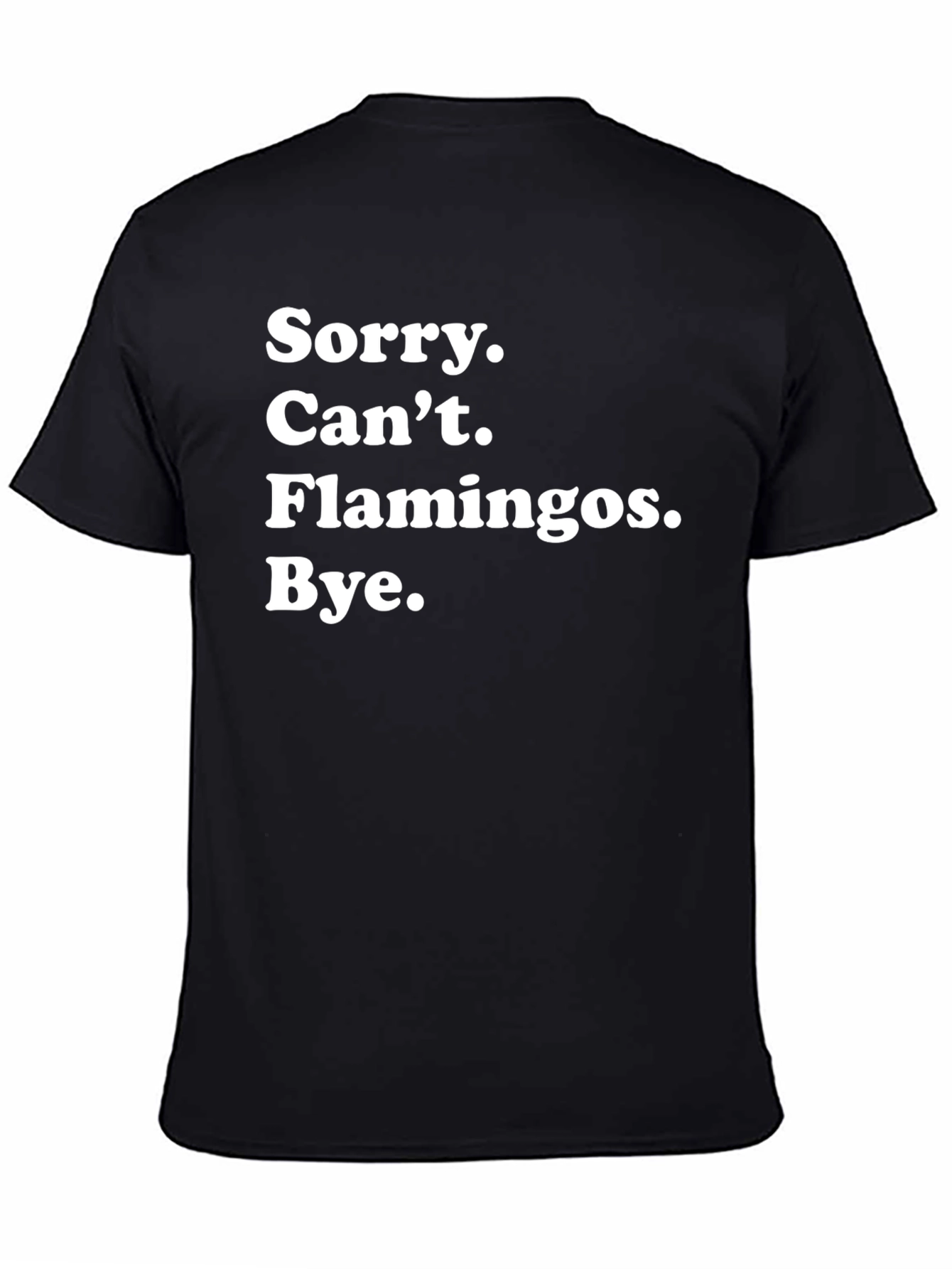 Funny Flamingo Lover T-Shirt - Sorry Cant Flamingos Bye