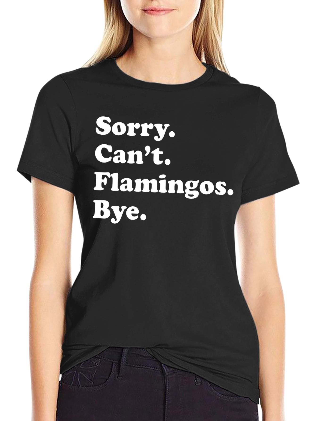 Funny Flamingo Lover T-Shirt - Sorry Cant Flamingos Bye