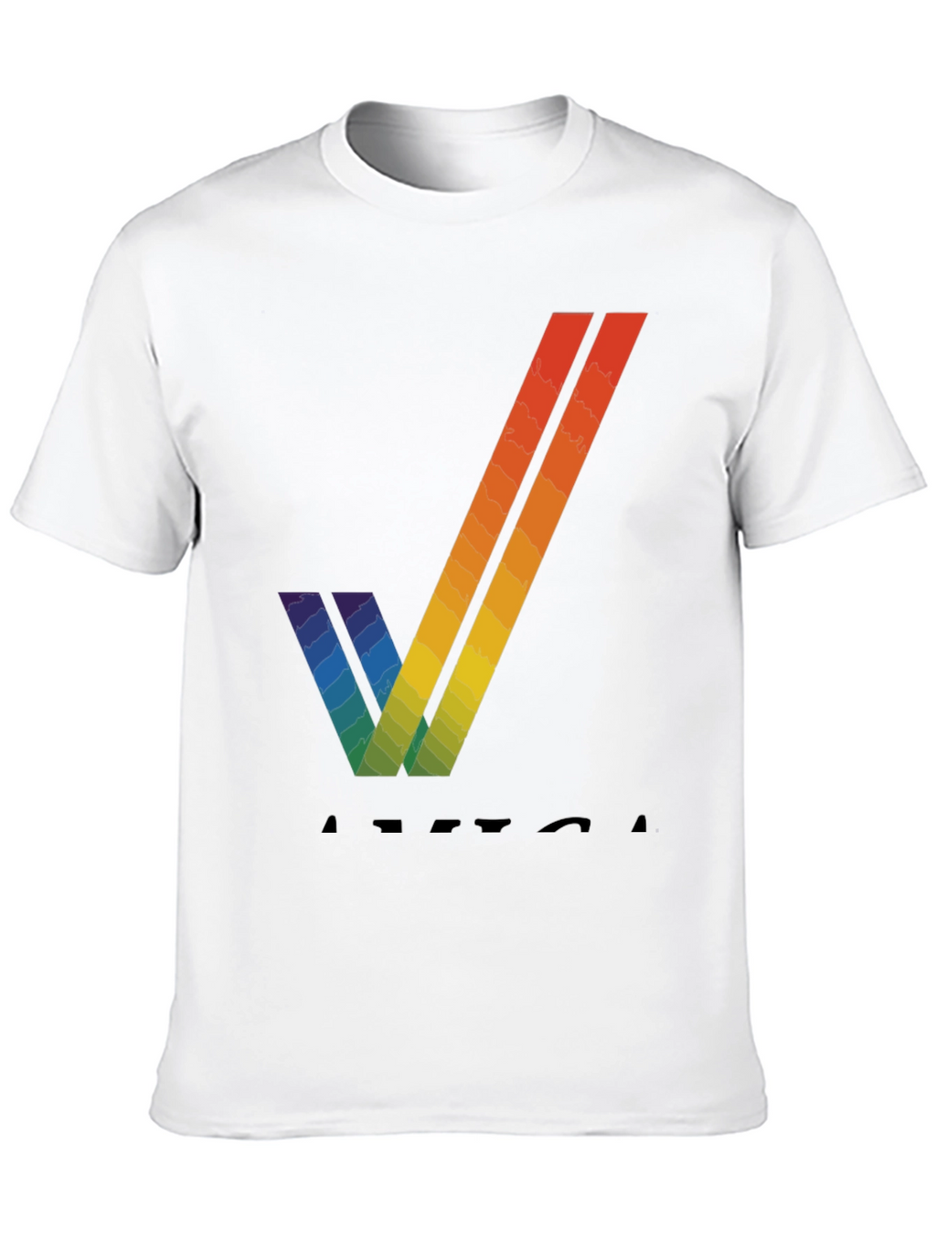 Rainbow V T-Shirt - Stylish Graphic Tee