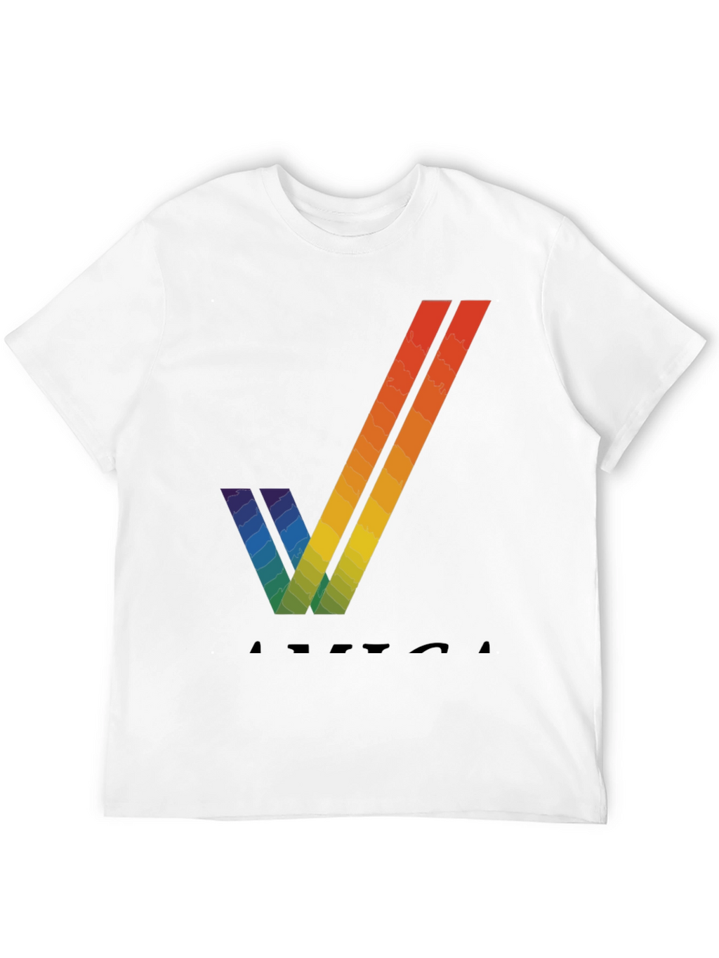 Rainbow V T-Shirt - Stylish Graphic Tee
