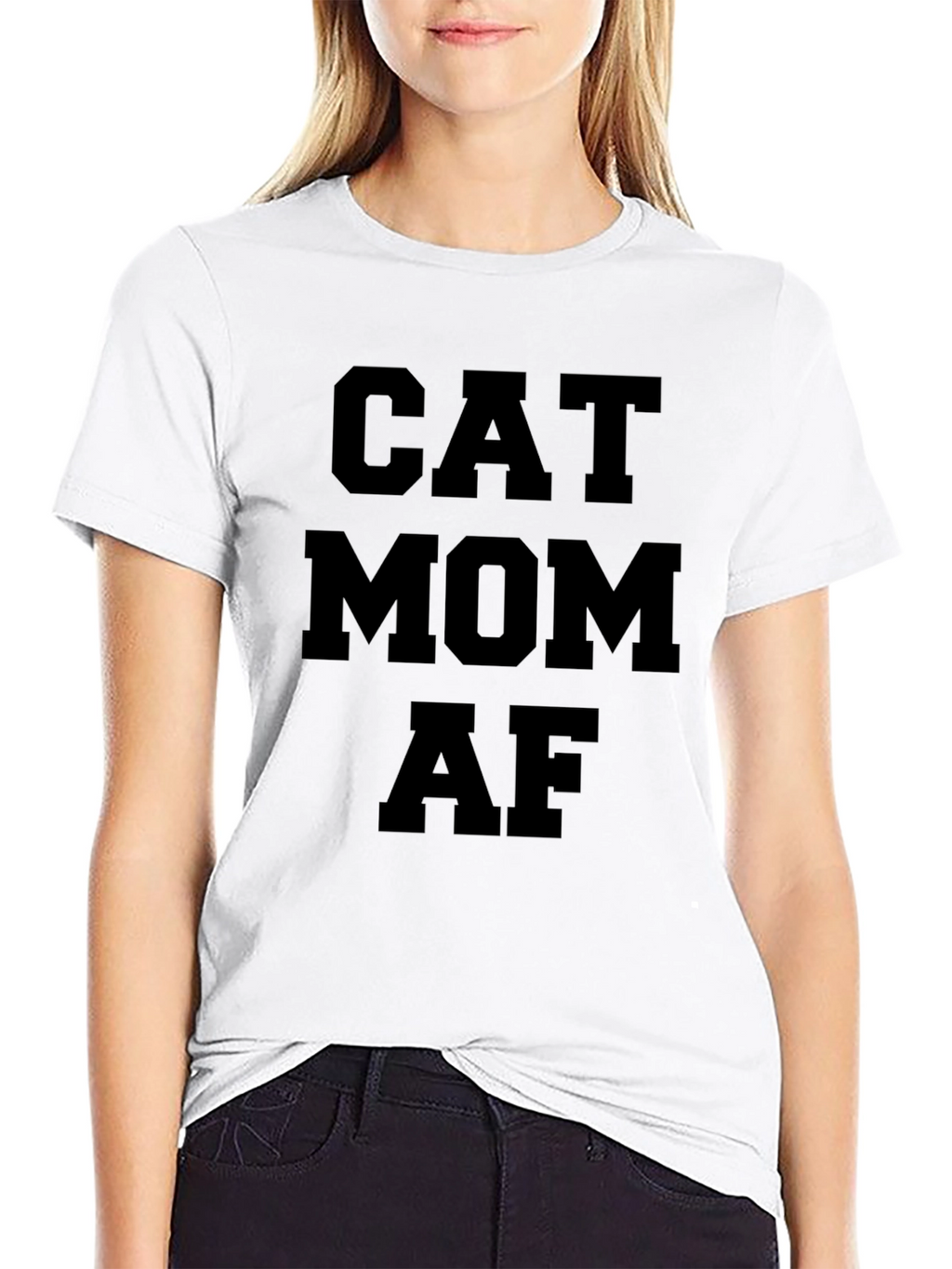 Cat Mom AF Graphic T-Shirt