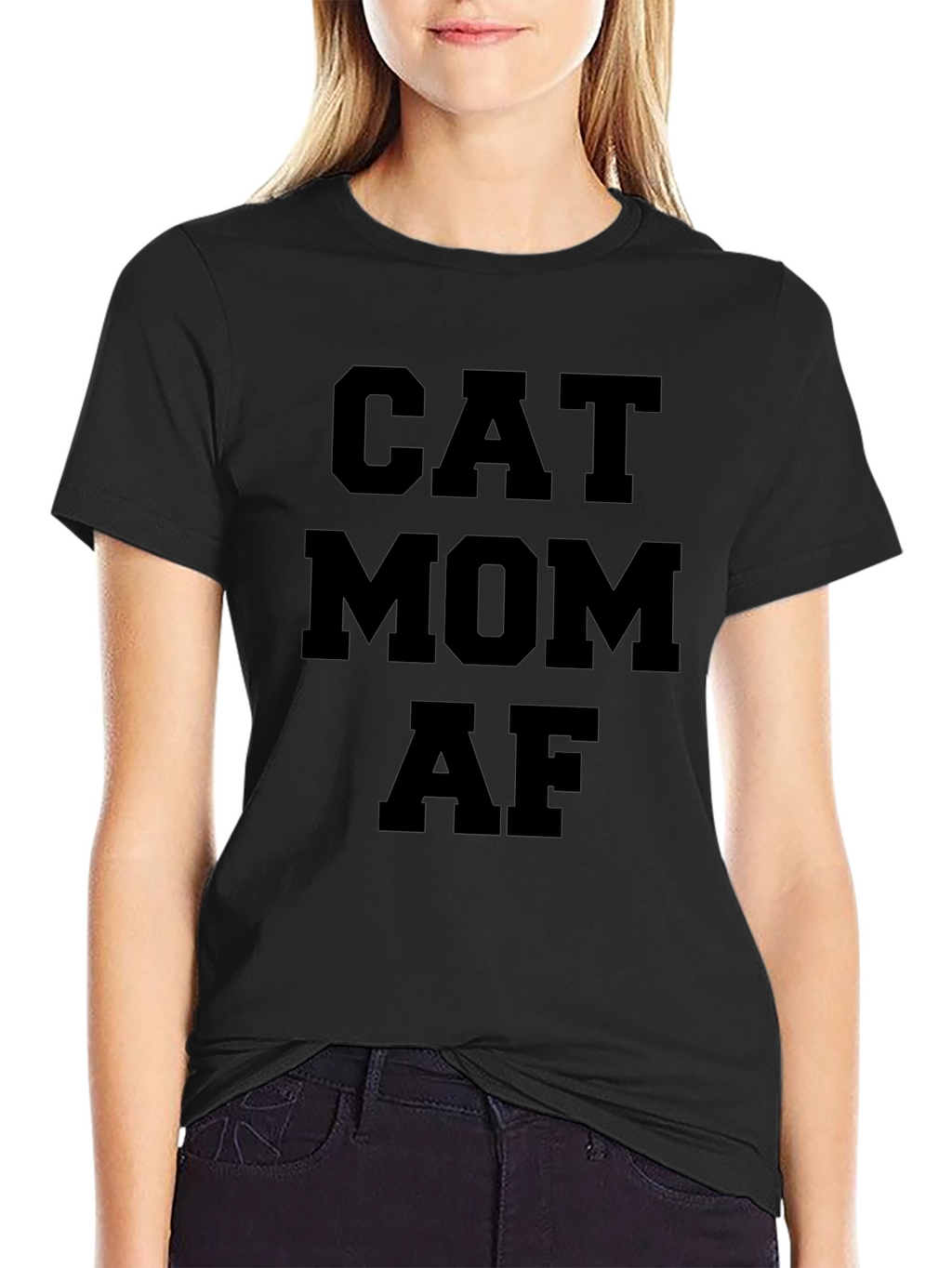 Cat Mom AF Graphic T-Shirt
