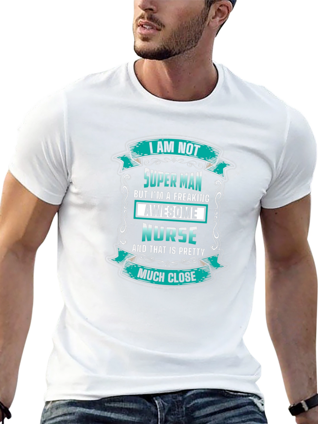 Awesome Nurse T-Shirt - Super Man Alternative