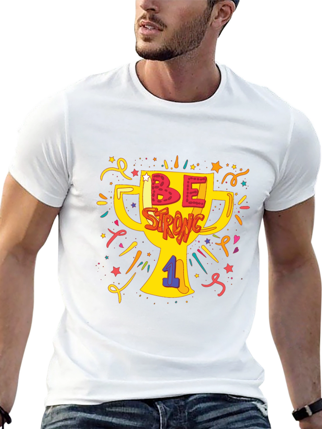 Be Strong Graphic T-Shirt - Menswear