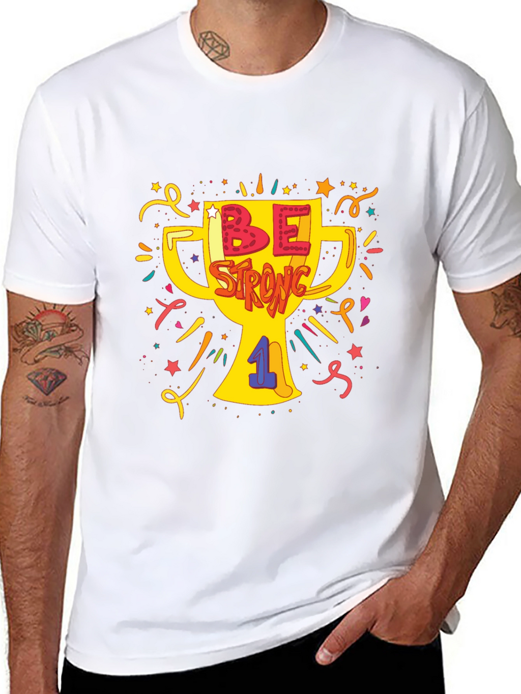 Be Strong Graphic T-Shirt - Menswear