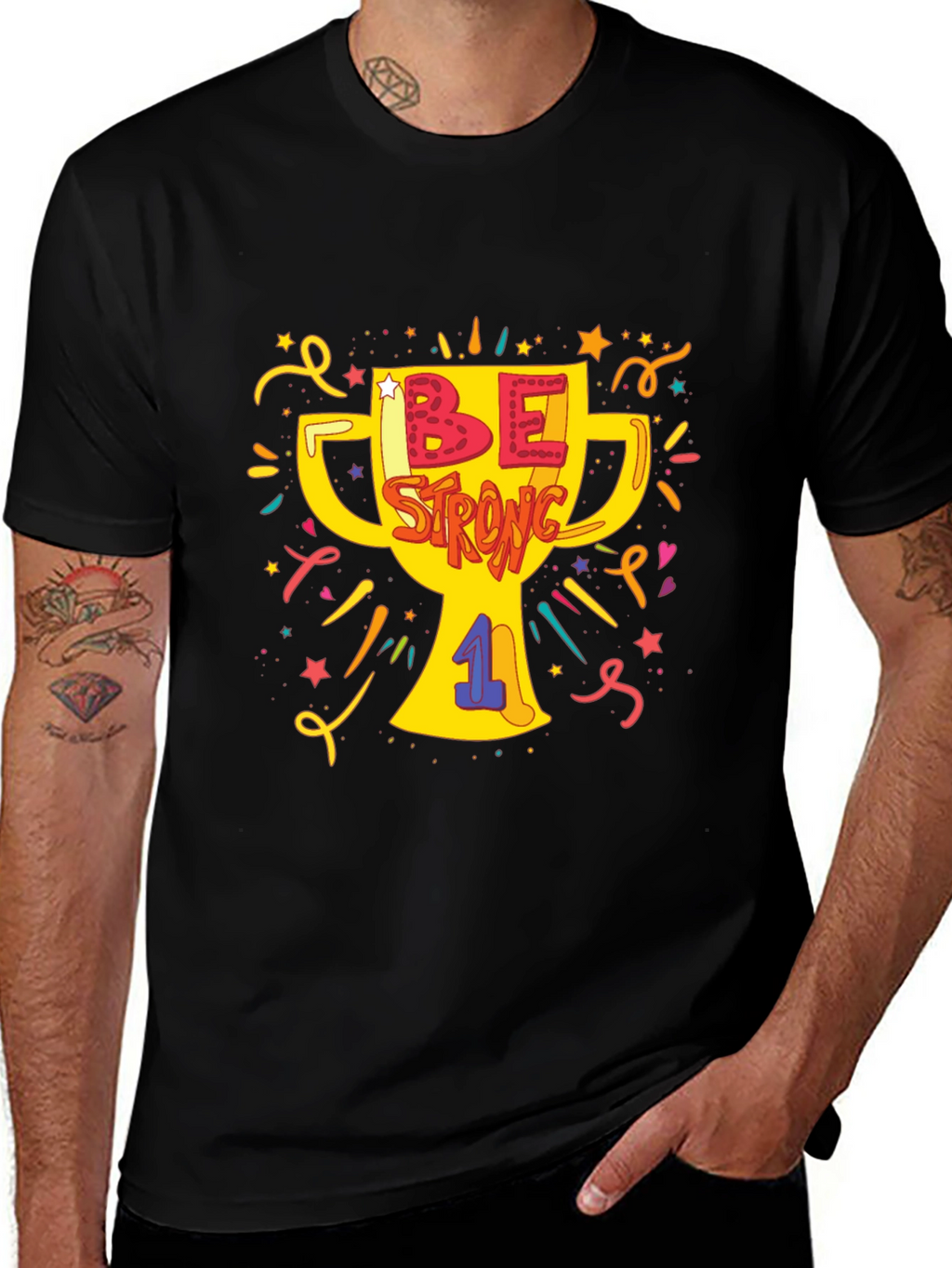 Be Strong Graphic T-Shirt - Menswear
