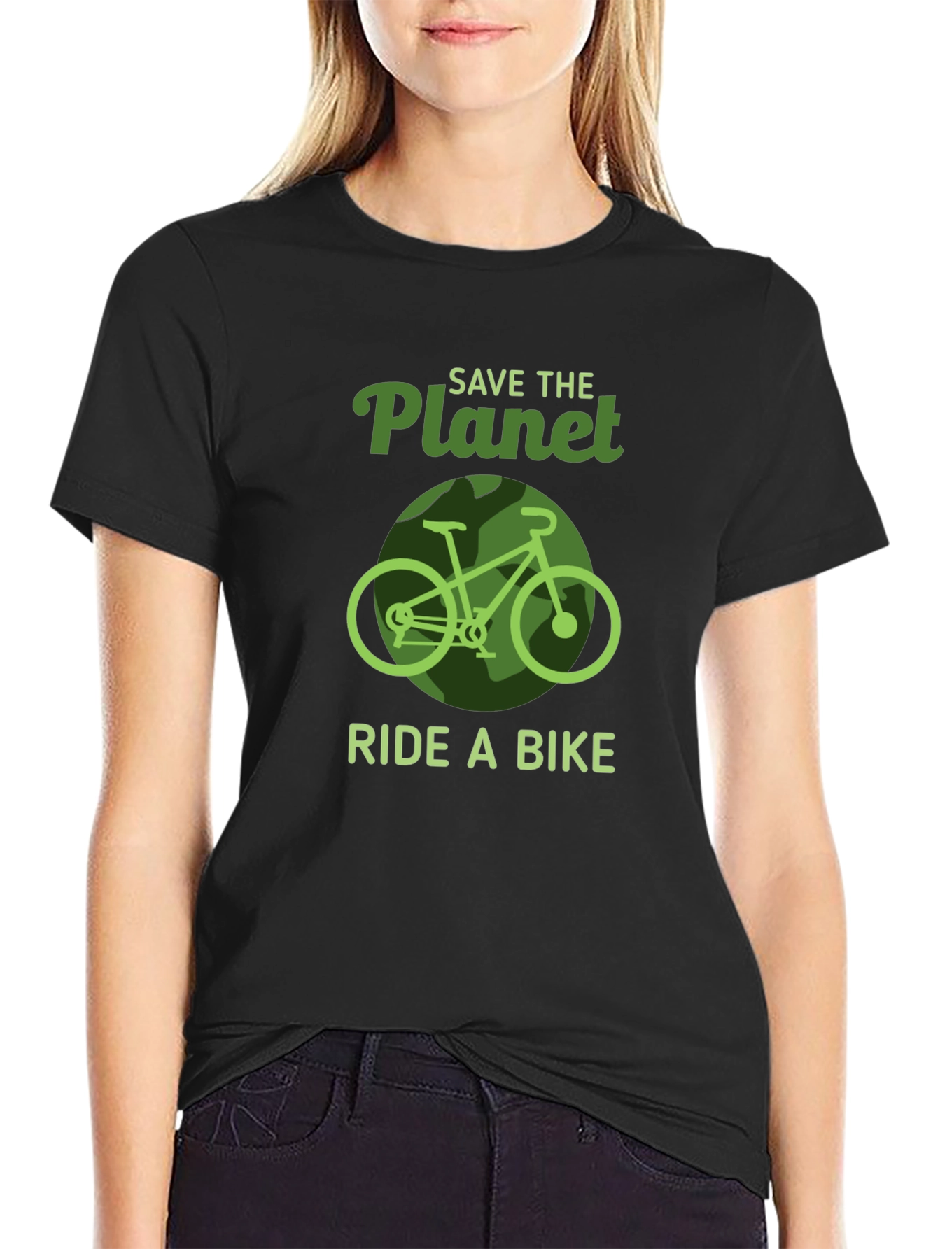 Save the Planet Ride a Bike Graphic Tee