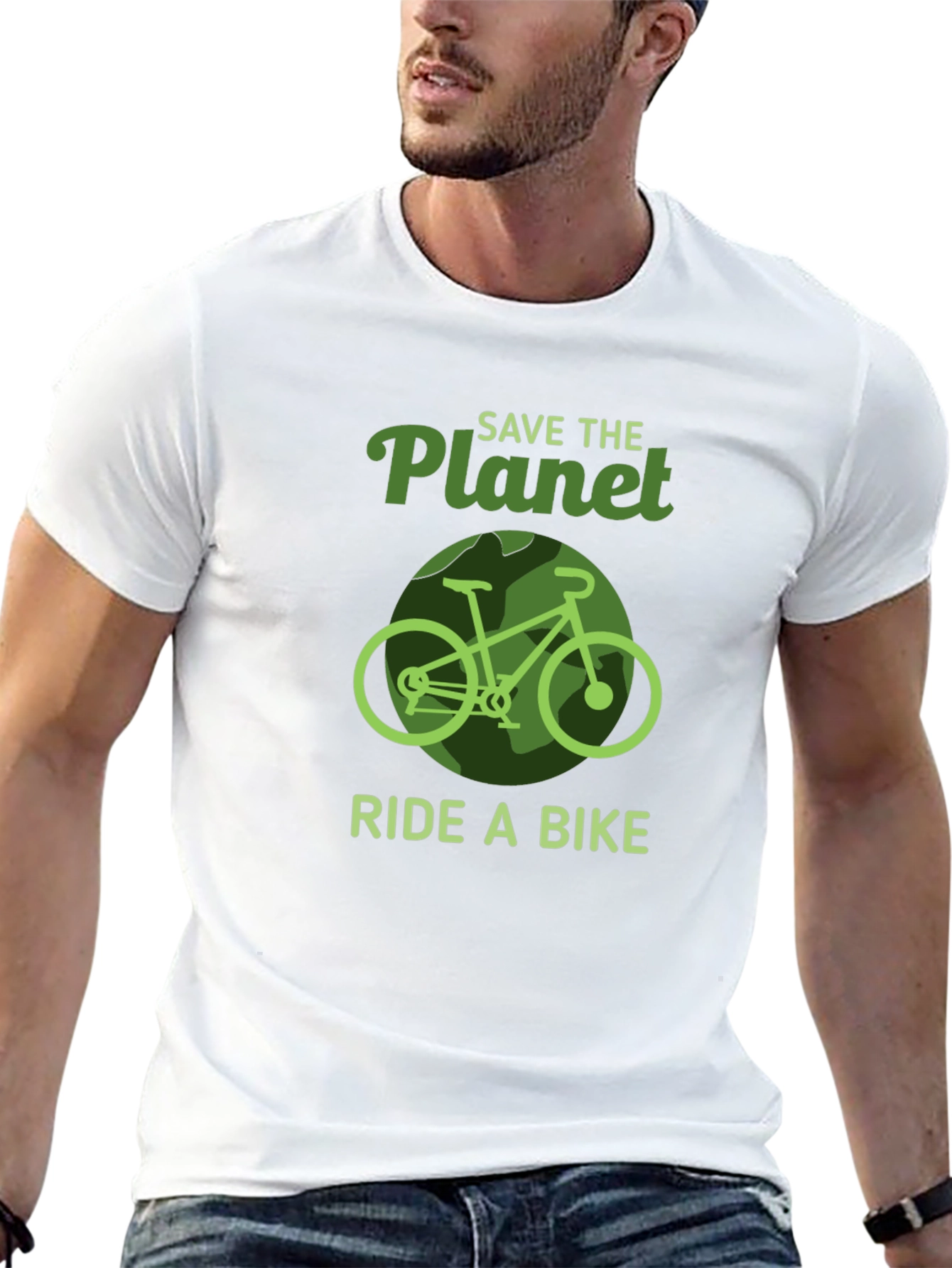 Save the Planet Ride a Bike Graphic Tee