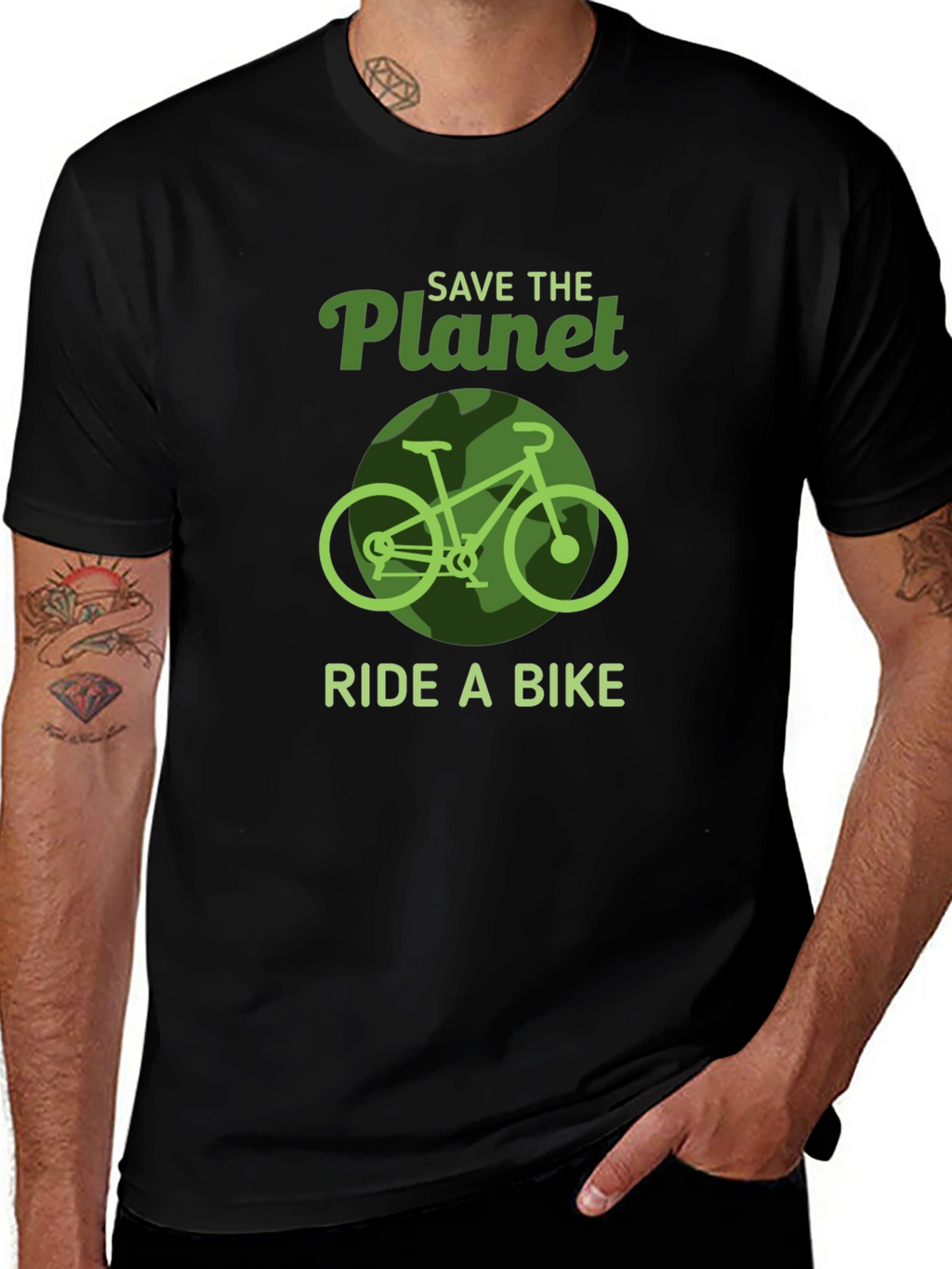Save the Planet Ride a Bike Graphic Tee