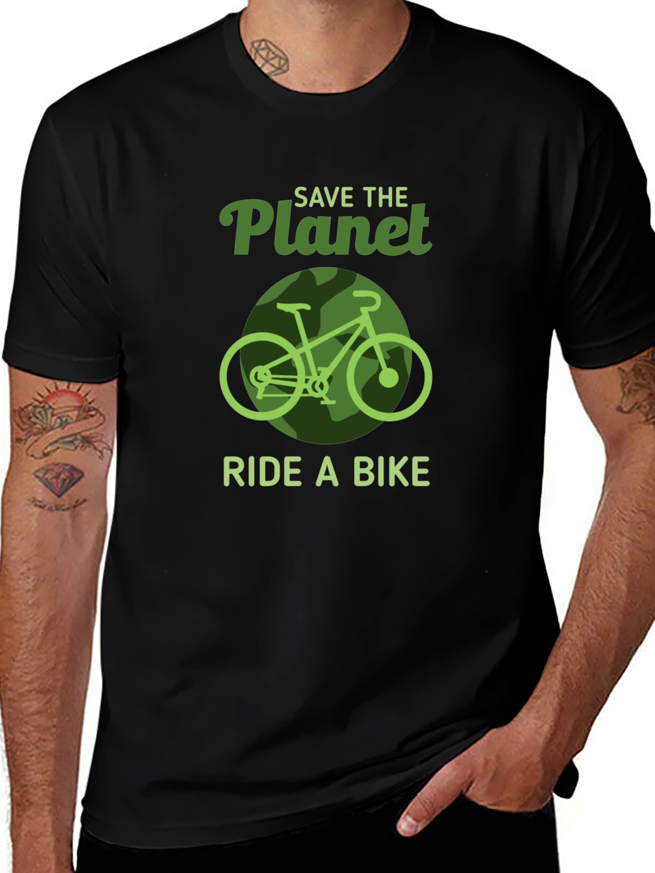 Save the Planet Ride a Bike Graphic Tee
