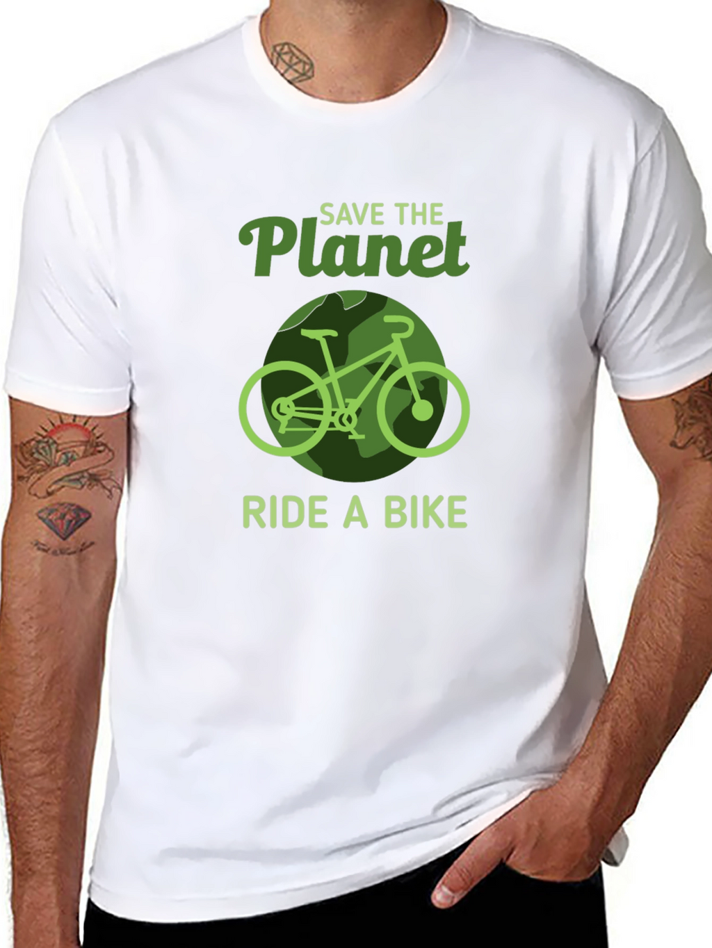 Save the Planet Ride a Bike Graphic Tee