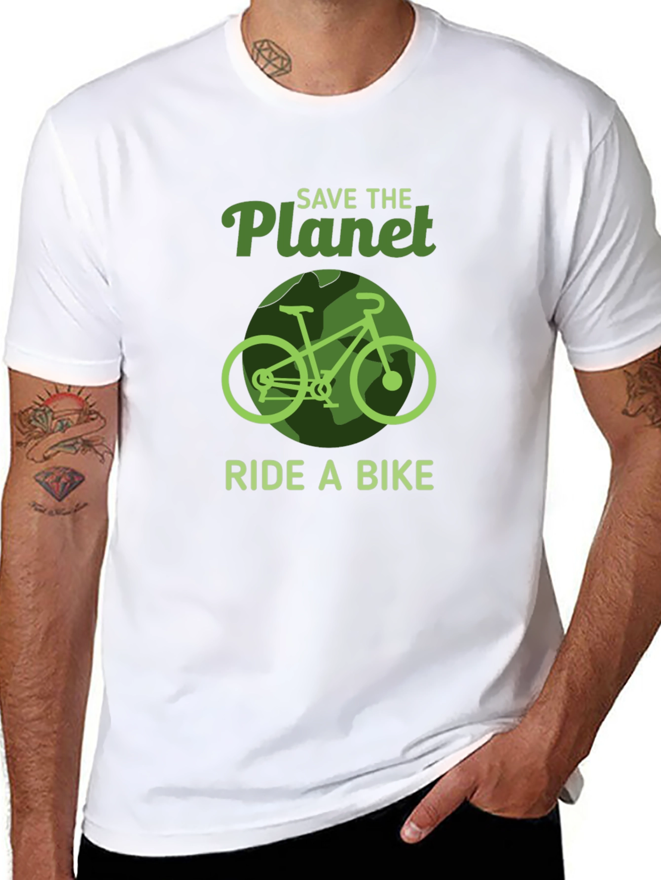 Save the Planet Ride a Bike Graphic Tee