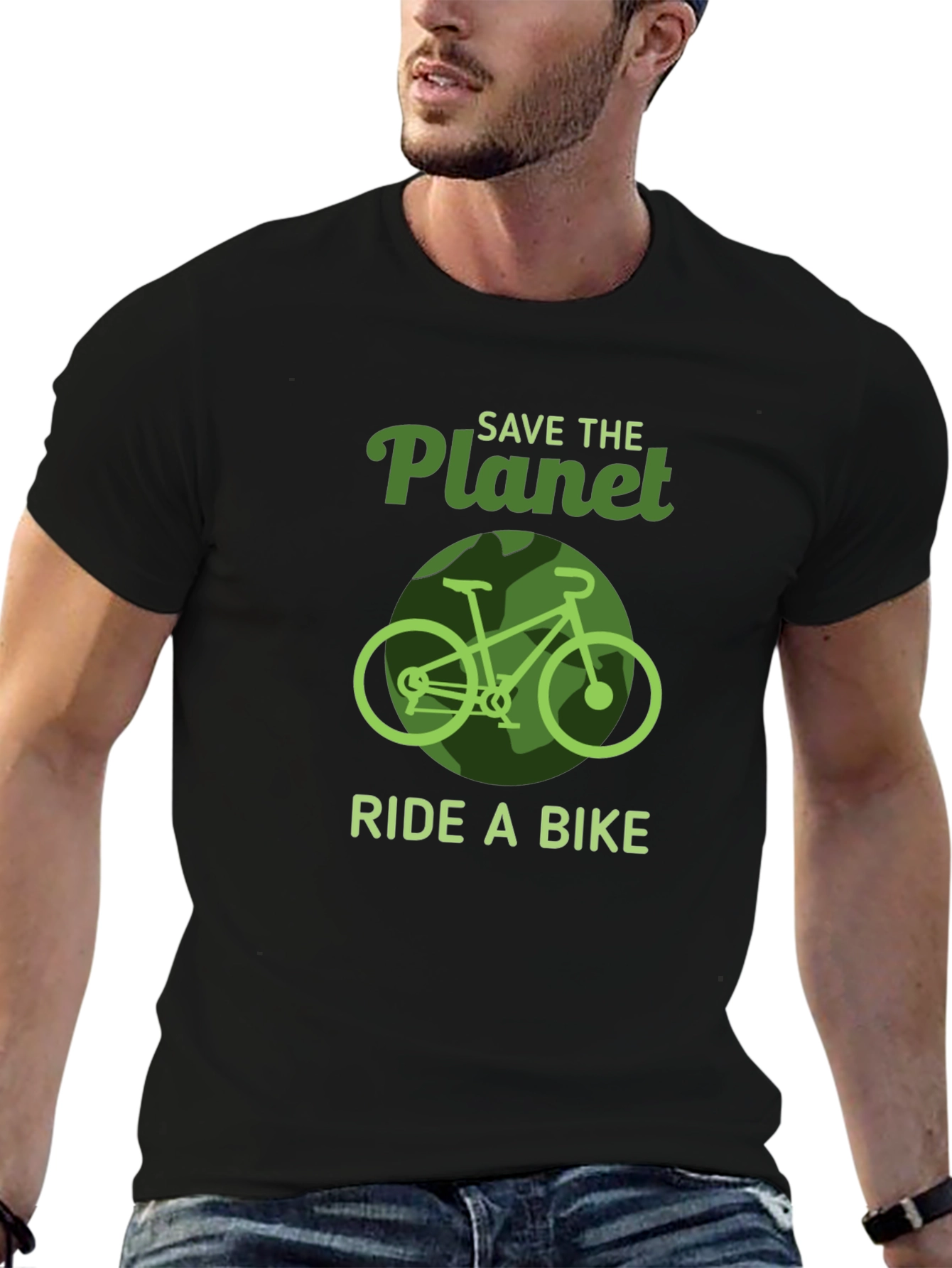 Save the Planet Ride a Bike Graphic Tee