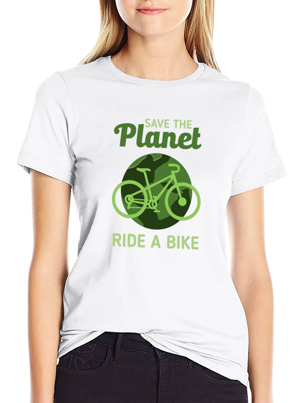 Save the Planet Ride a Bike Graphic Tee