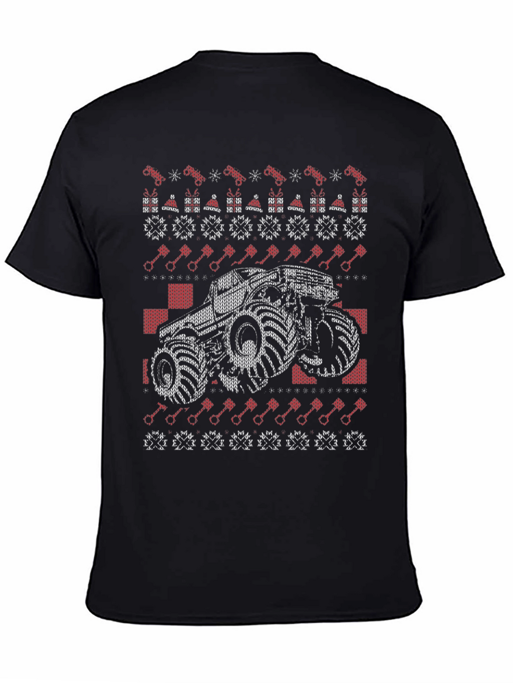 Monster Truck Ugly Christmas Sweater T-Shirt