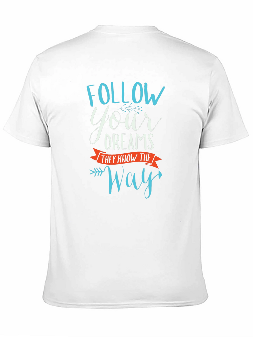 Follow Your Dreams Graphic Tee - Motivational Black T-Shirt