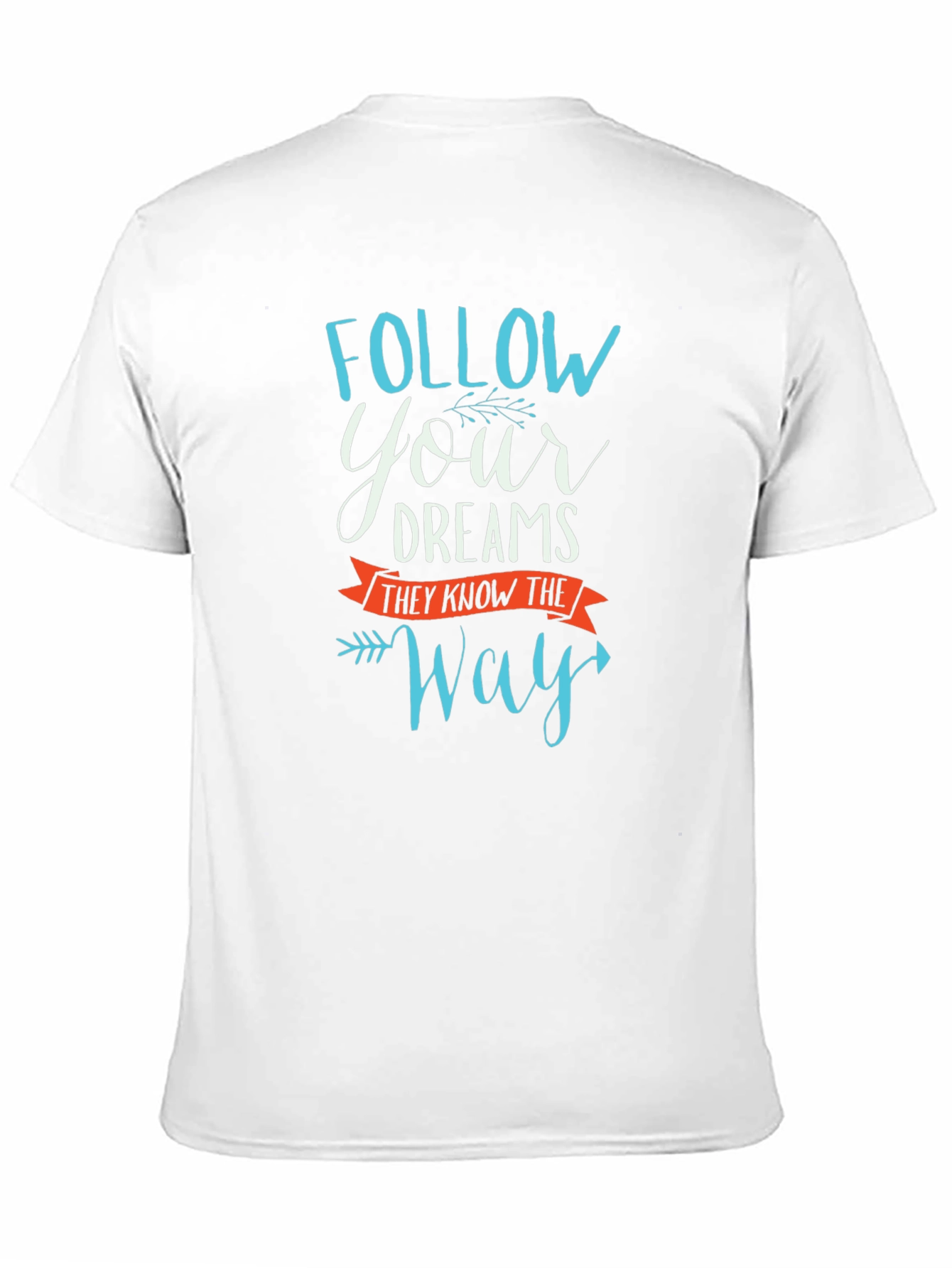 Follow Your Dreams Graphic Tee - Motivational Black T-Shirt