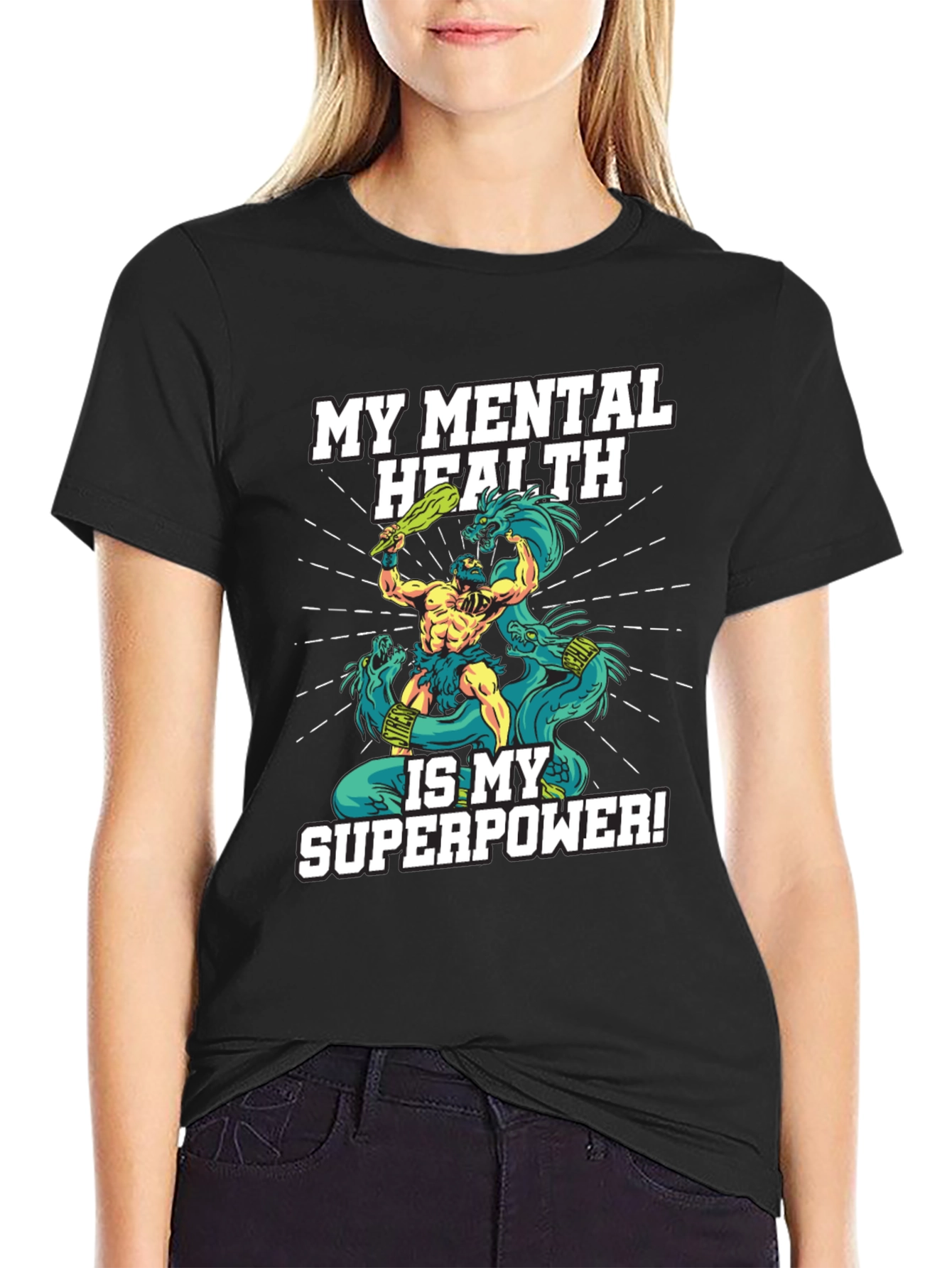 Mental Health Superpower T-Shirt - Black