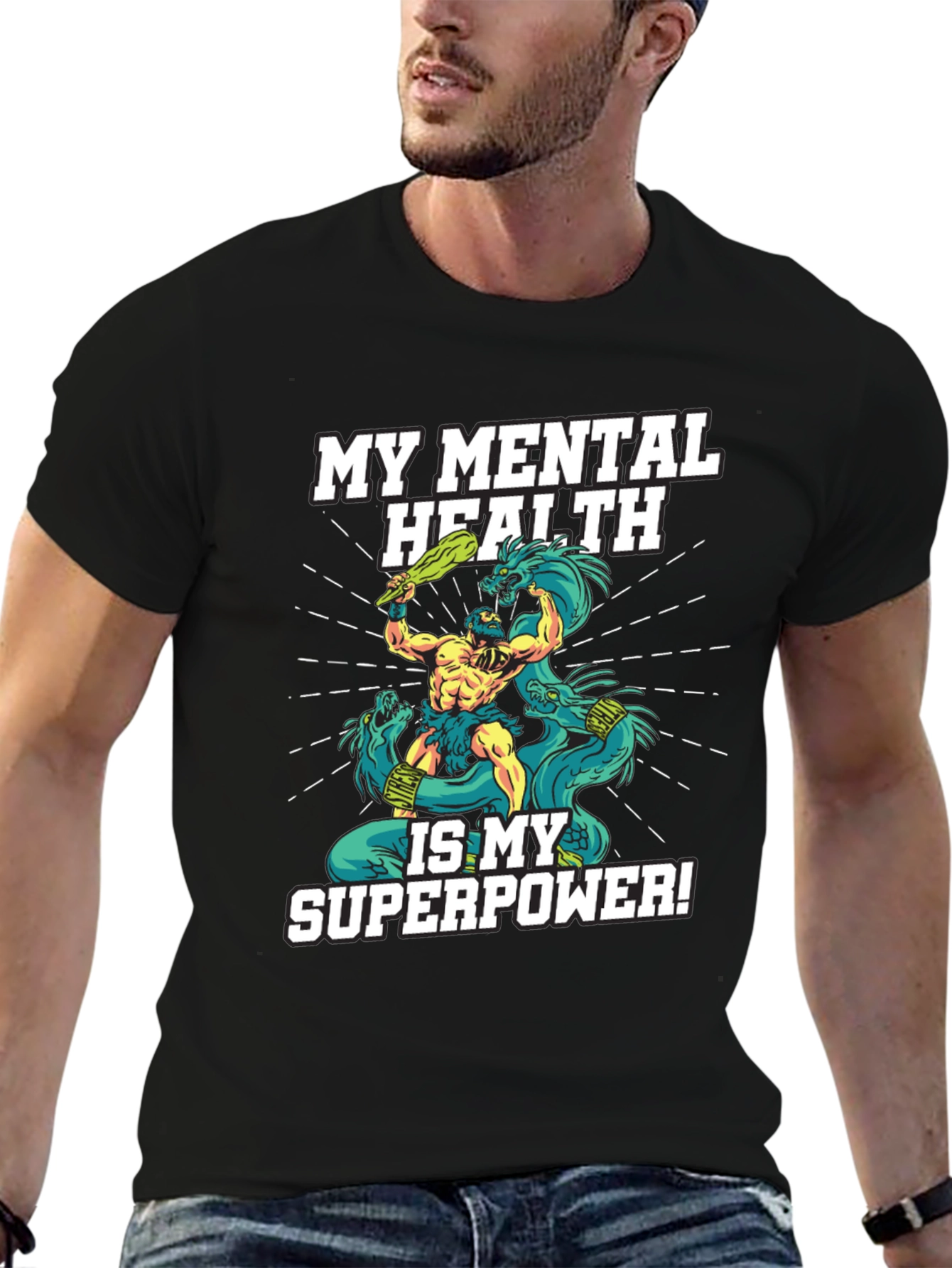 Mental Health Superpower T-Shirt - Black