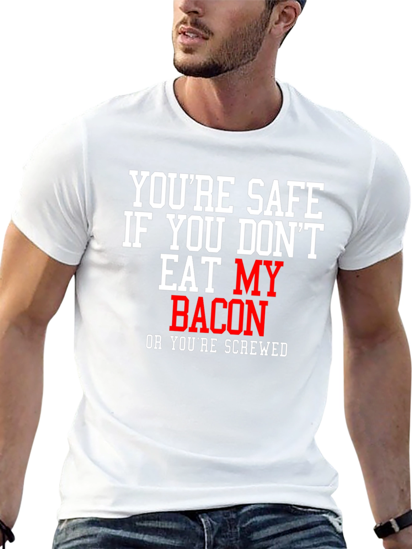 Dont Eat My Bacon - Mens Graphic T-Shirt
