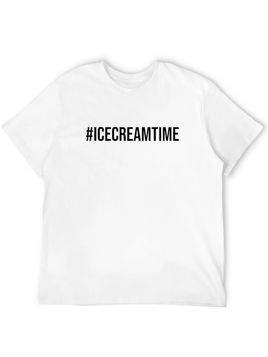#ICECREAMTIME Black T-Shirt - Cool & Casual Style