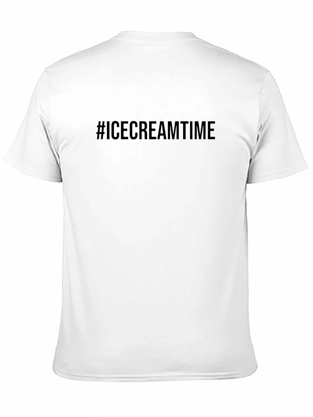 #ICECREAMTIME Black T-Shirt - Cool & Casual Style