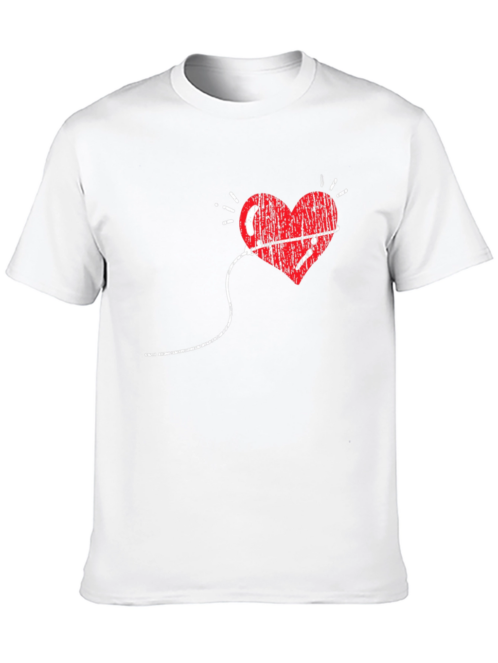 Heart Monitor Graphic Tee - Black