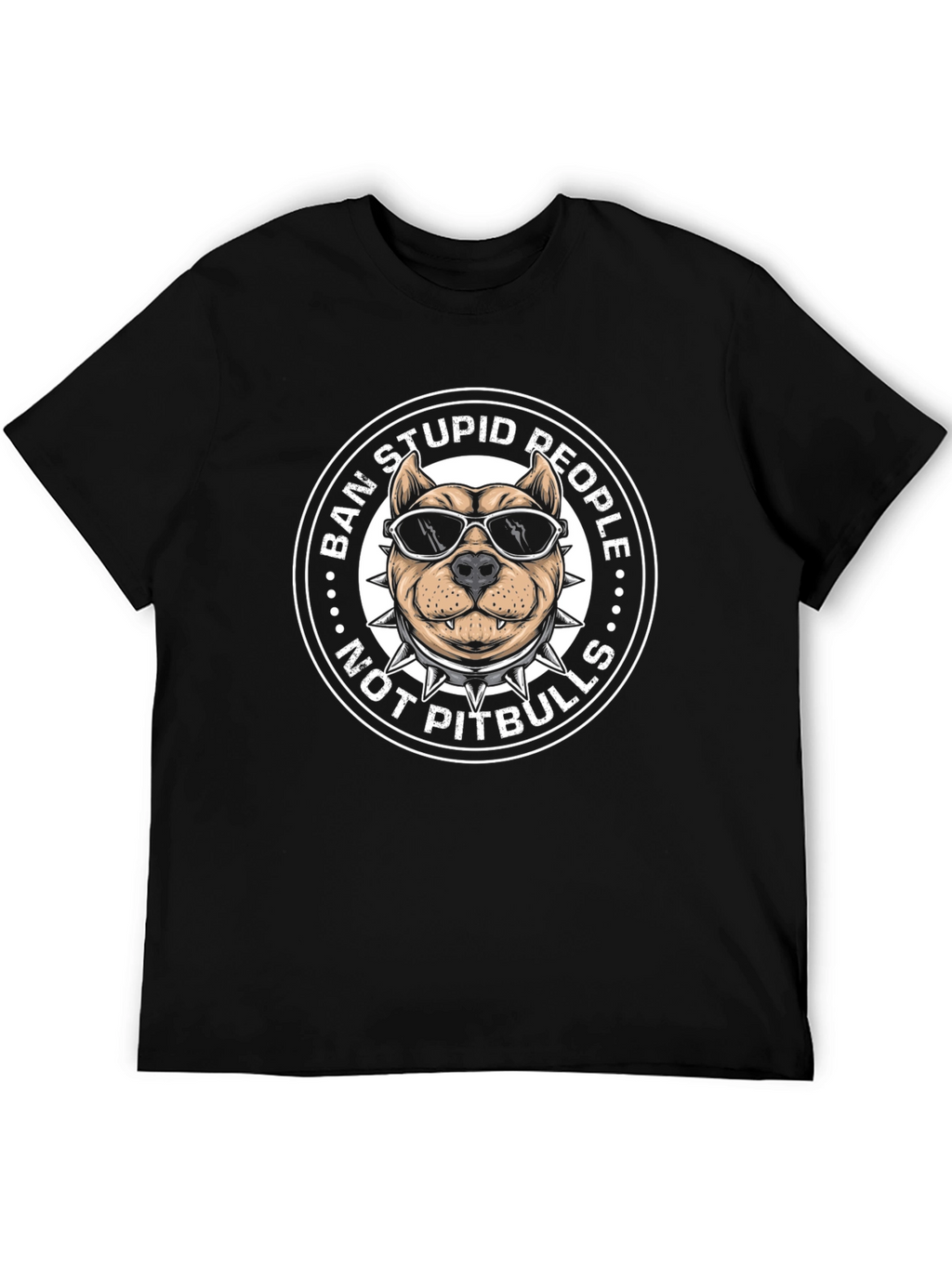 Ban Stupid People Pitbull T-Shirt