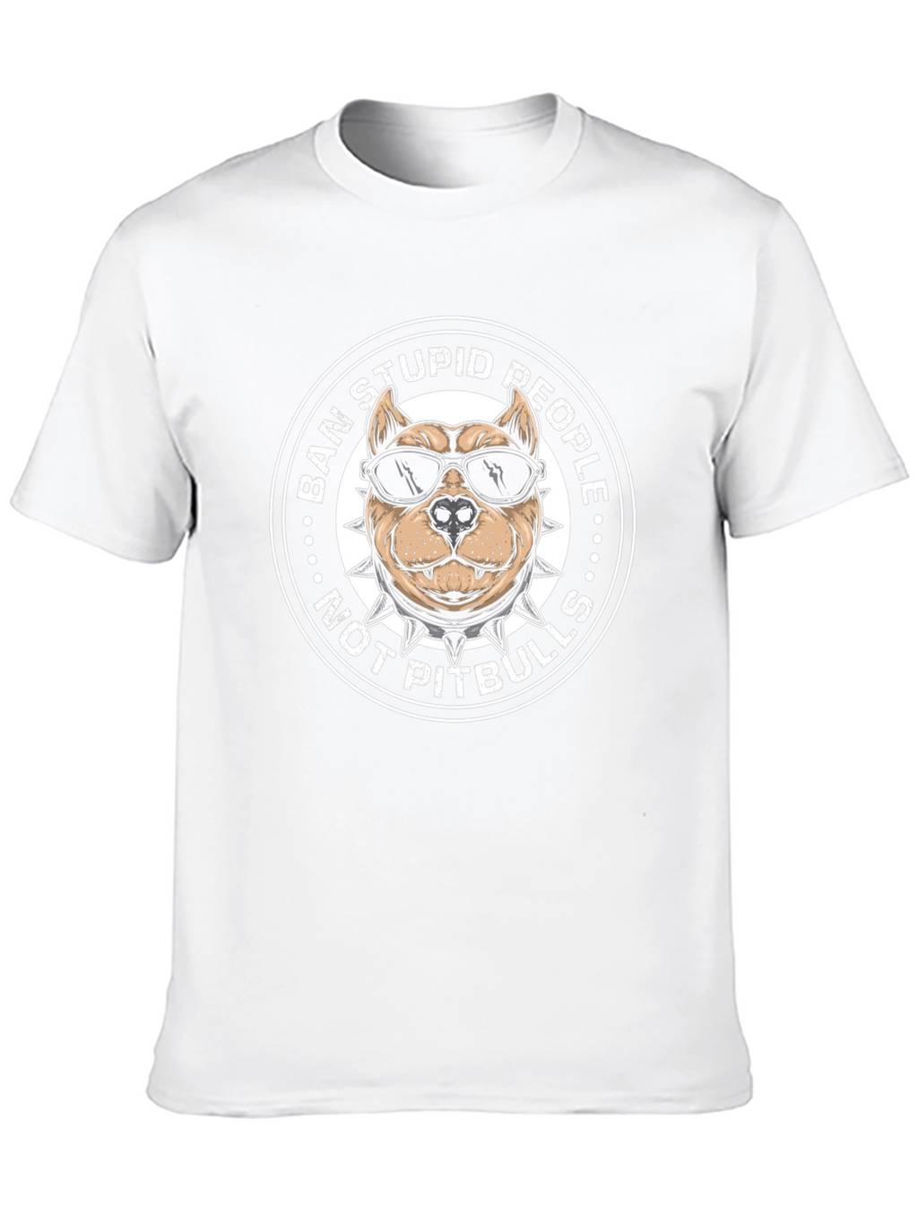 Ban Stupid People Pitbull T-Shirt