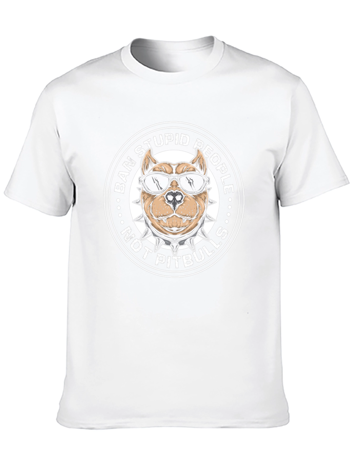 Ban Stupid People Pitbull T-Shirt