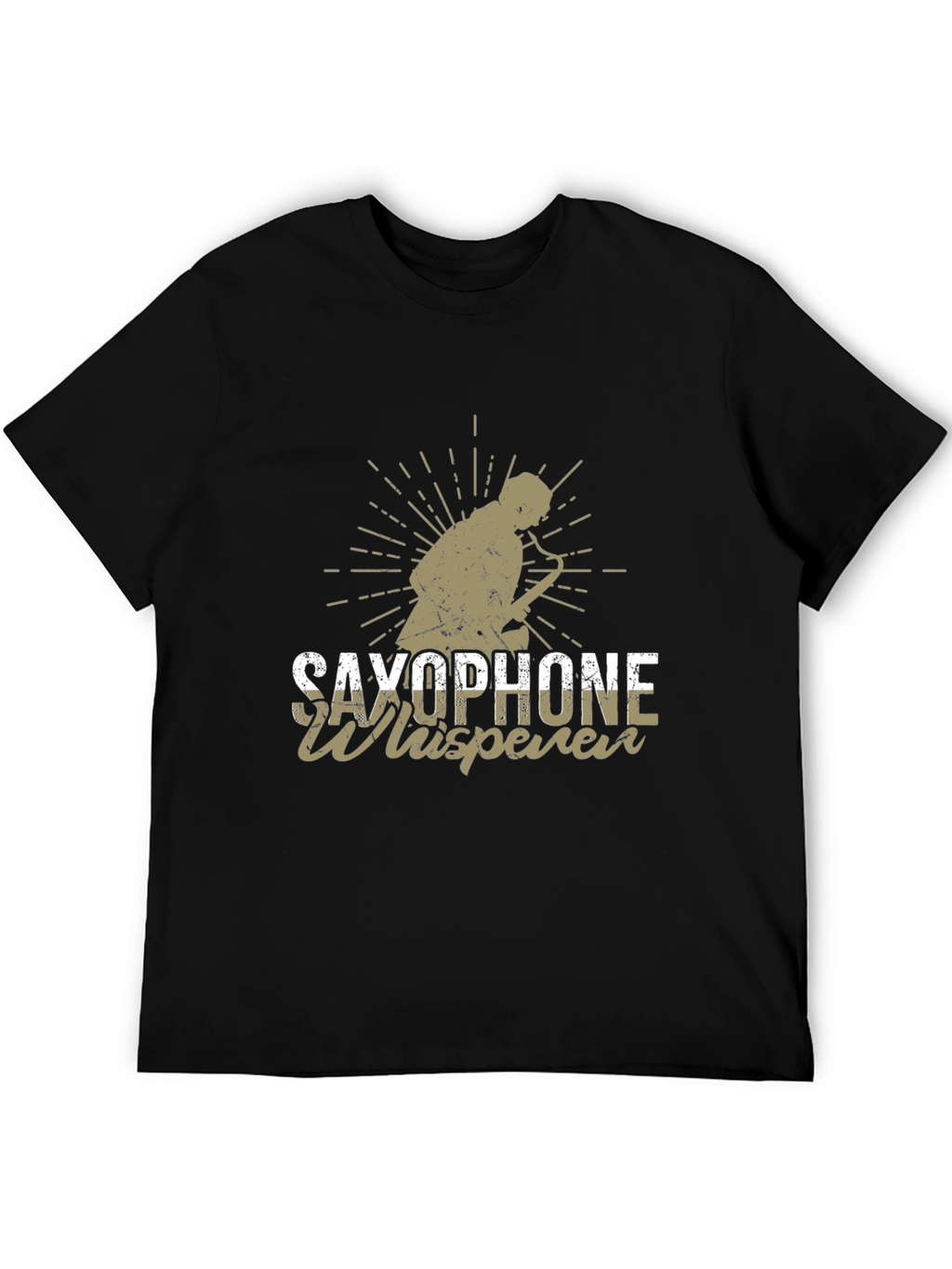 Saxophone Whisperer Black T-Shirt