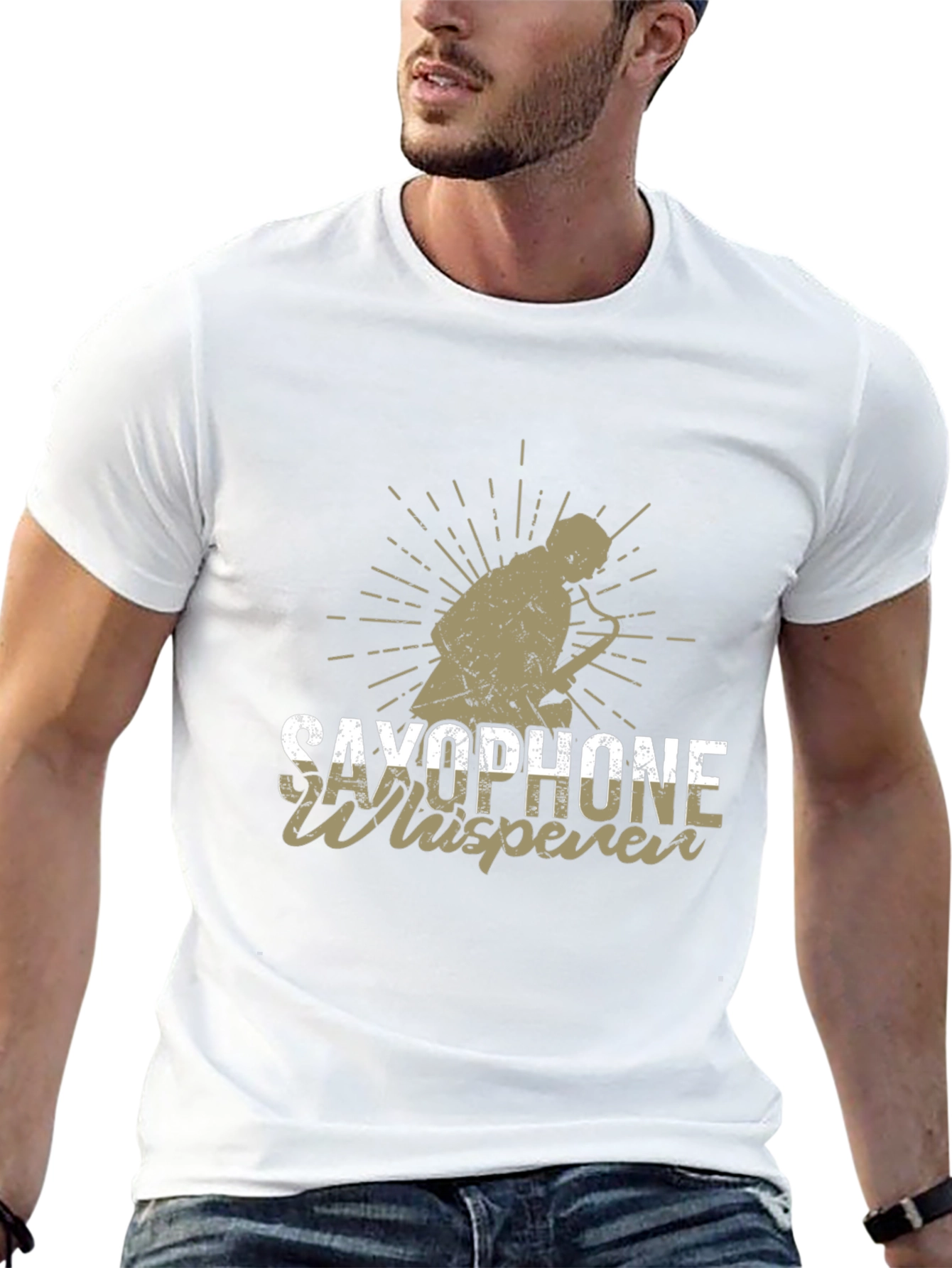 Saxophone Whisperer Black T-Shirt