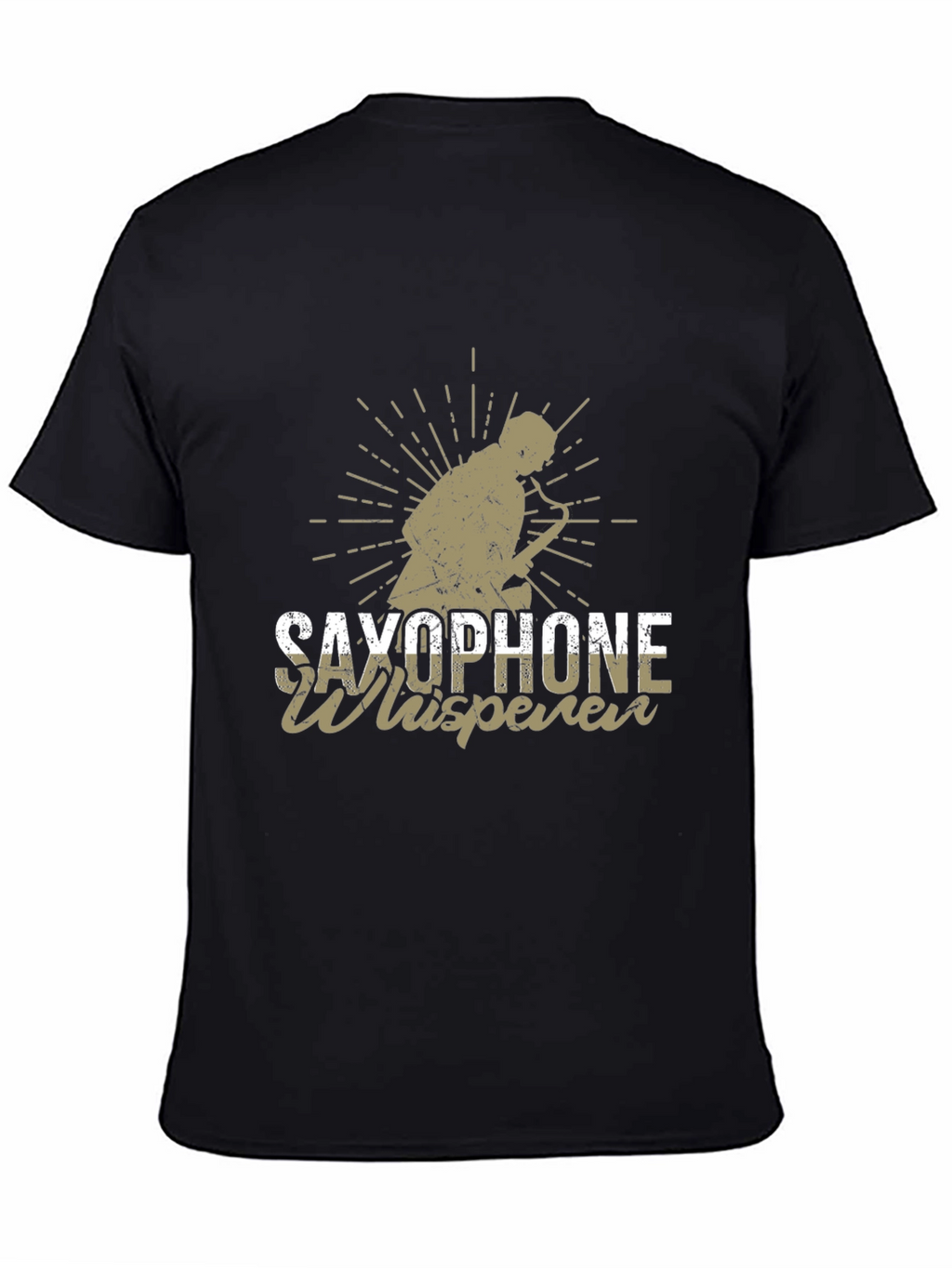 Saxophone Whisperer Black T-Shirt