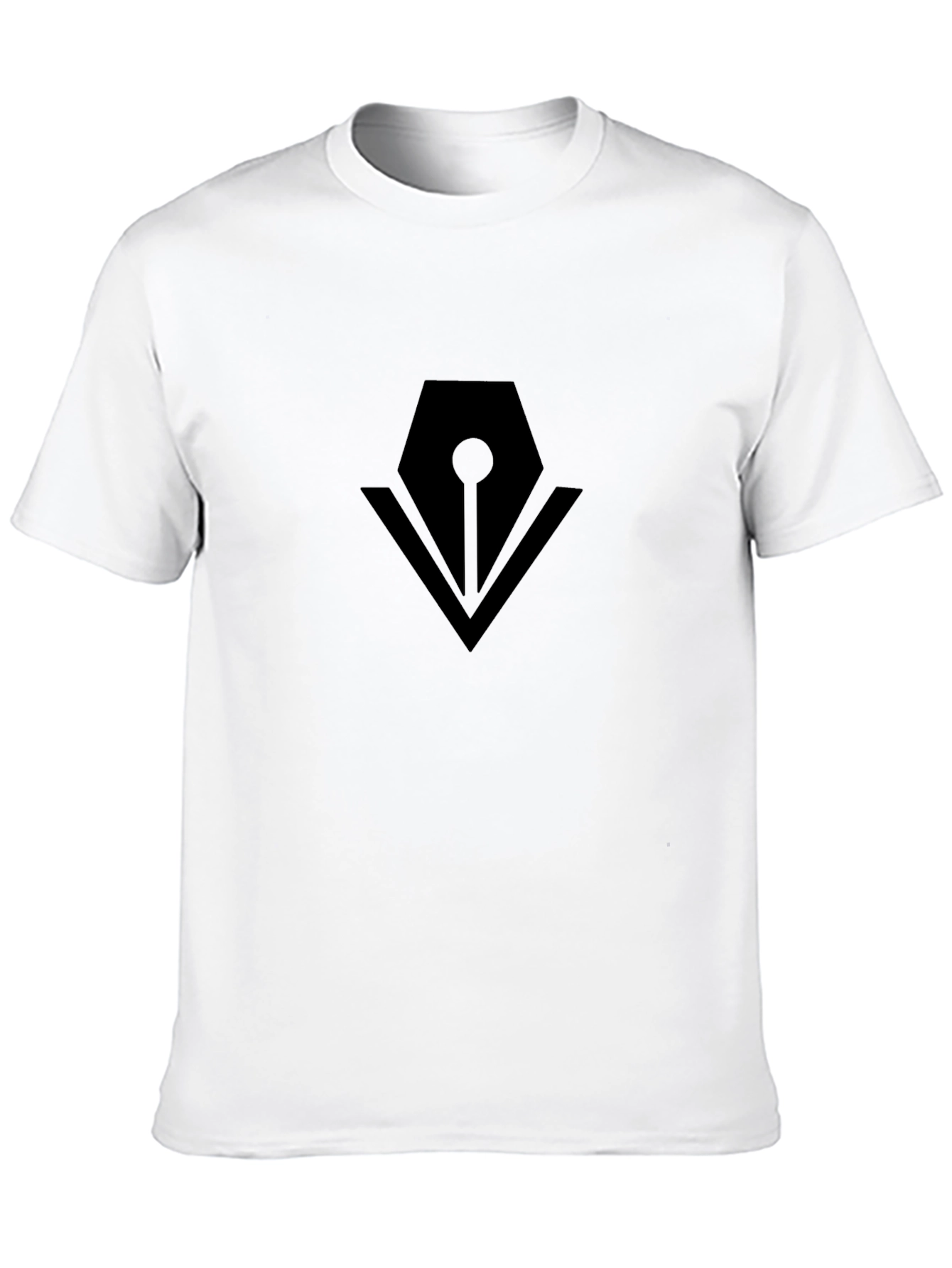 Mens Black Graphic Tee - Pen Logo