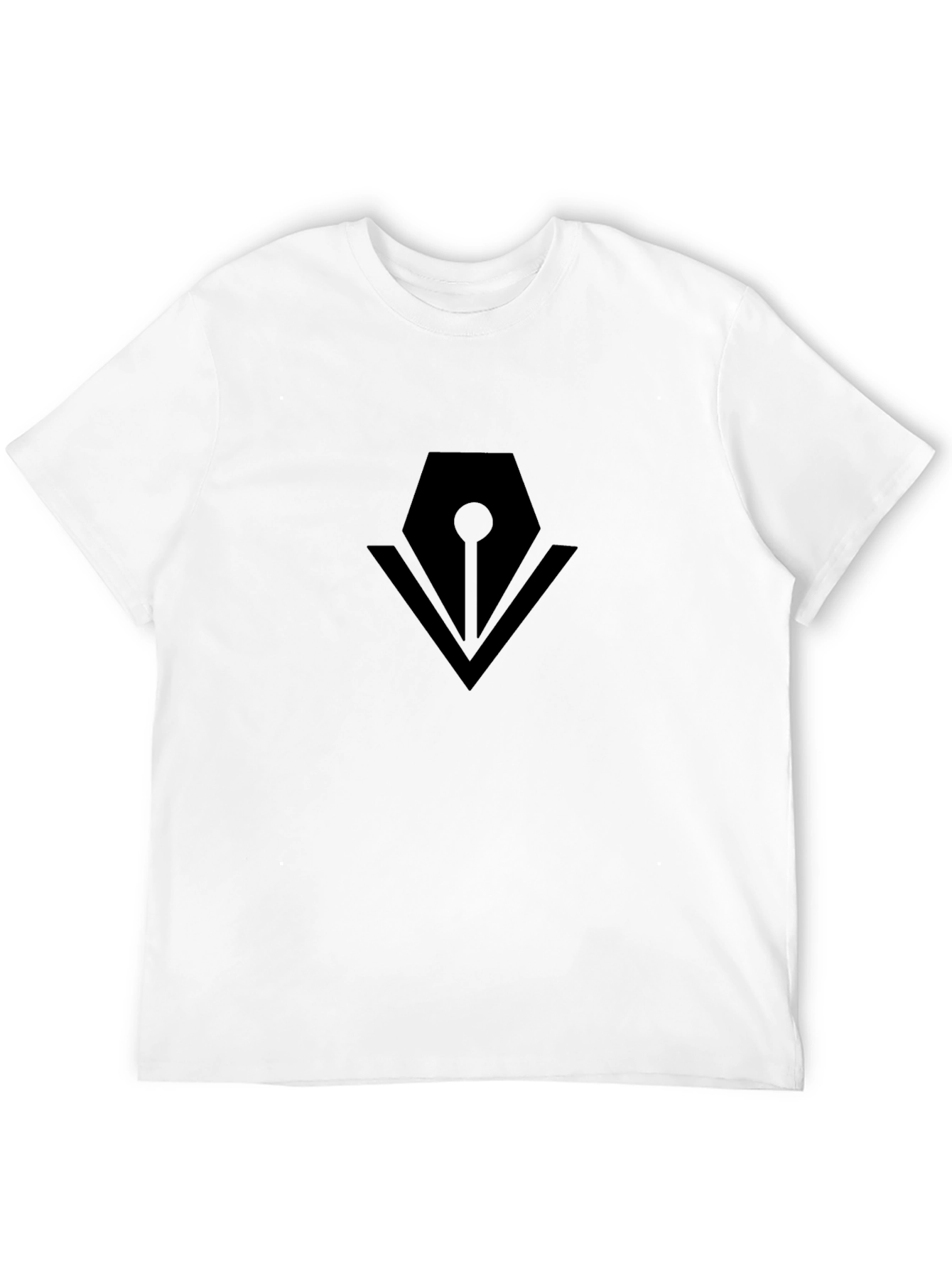 Mens Black Graphic Tee - Pen Logo