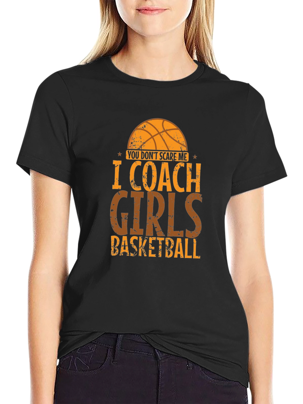 I Coach Girls Basketball T-Shirt - Funny Coach Tee