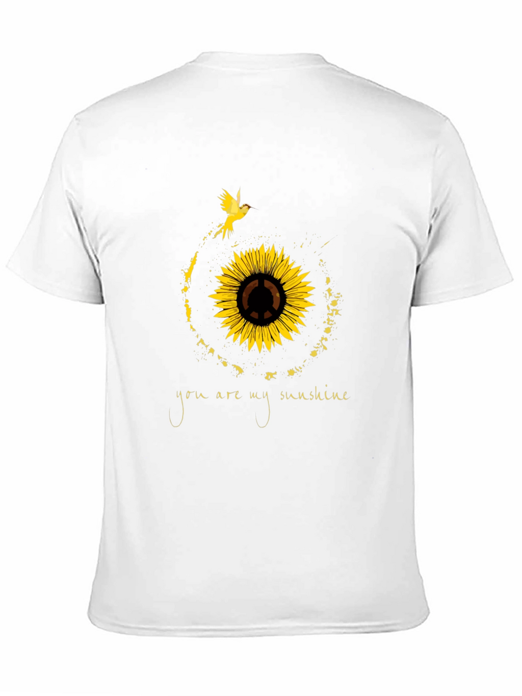Sunflower Peace Sign T-Shirt - You Are My Sunshine