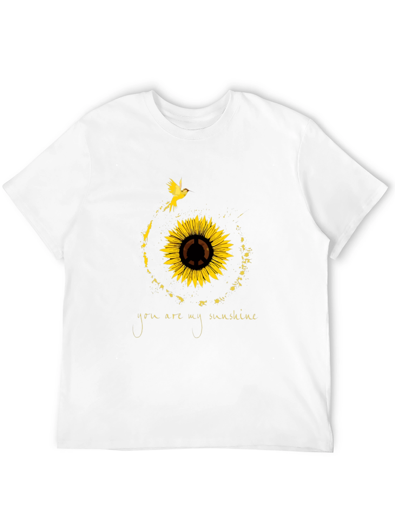 Sunflower Peace Sign T-Shirt - You Are My Sunshine