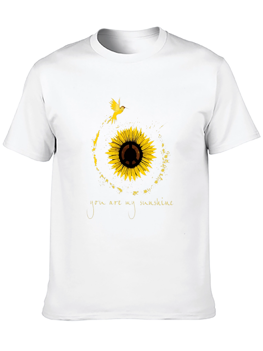 Sunflower Peace Sign T-Shirt - You Are My Sunshine