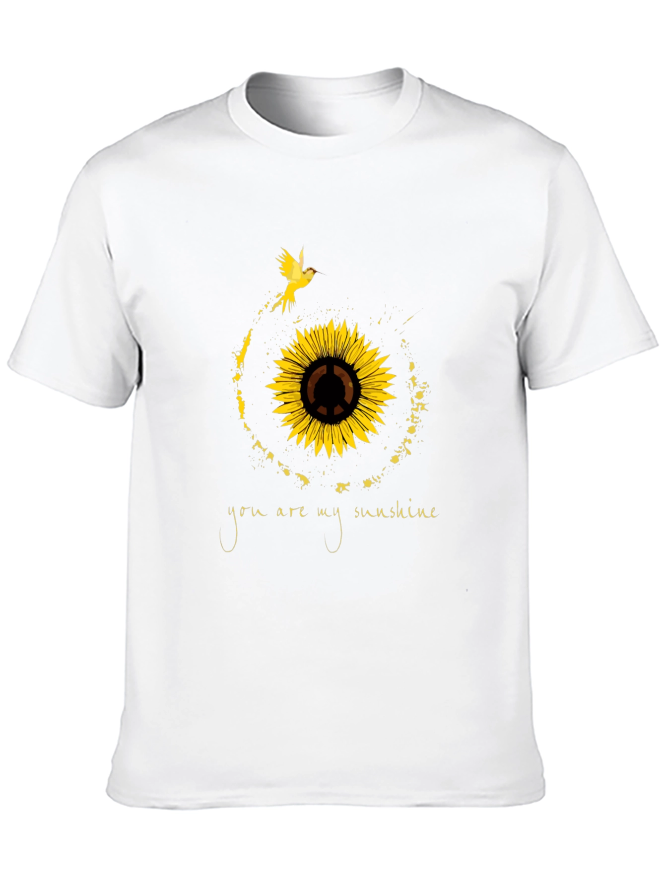 Sunflower Peace Sign T-Shirt - You Are My Sunshine