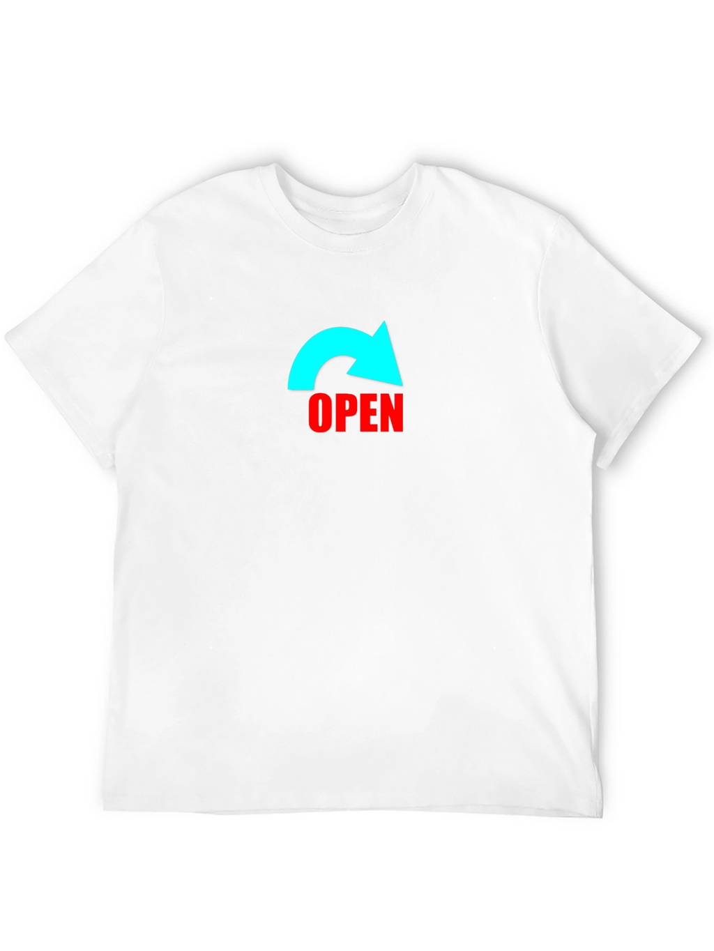 Open Arrow Graphic Black T-Shirt
