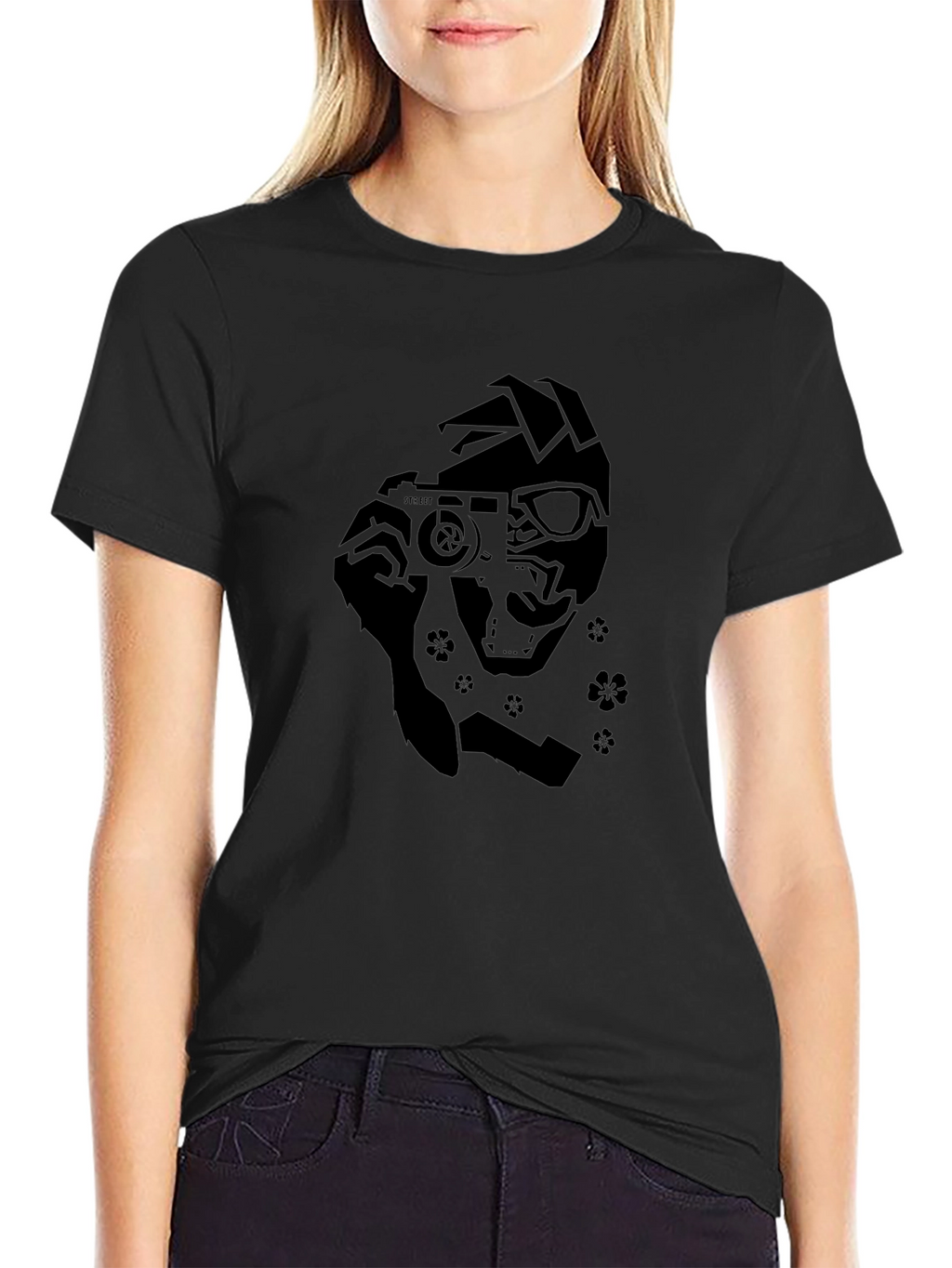 Camera Ninja Graphic Black T-Shirt