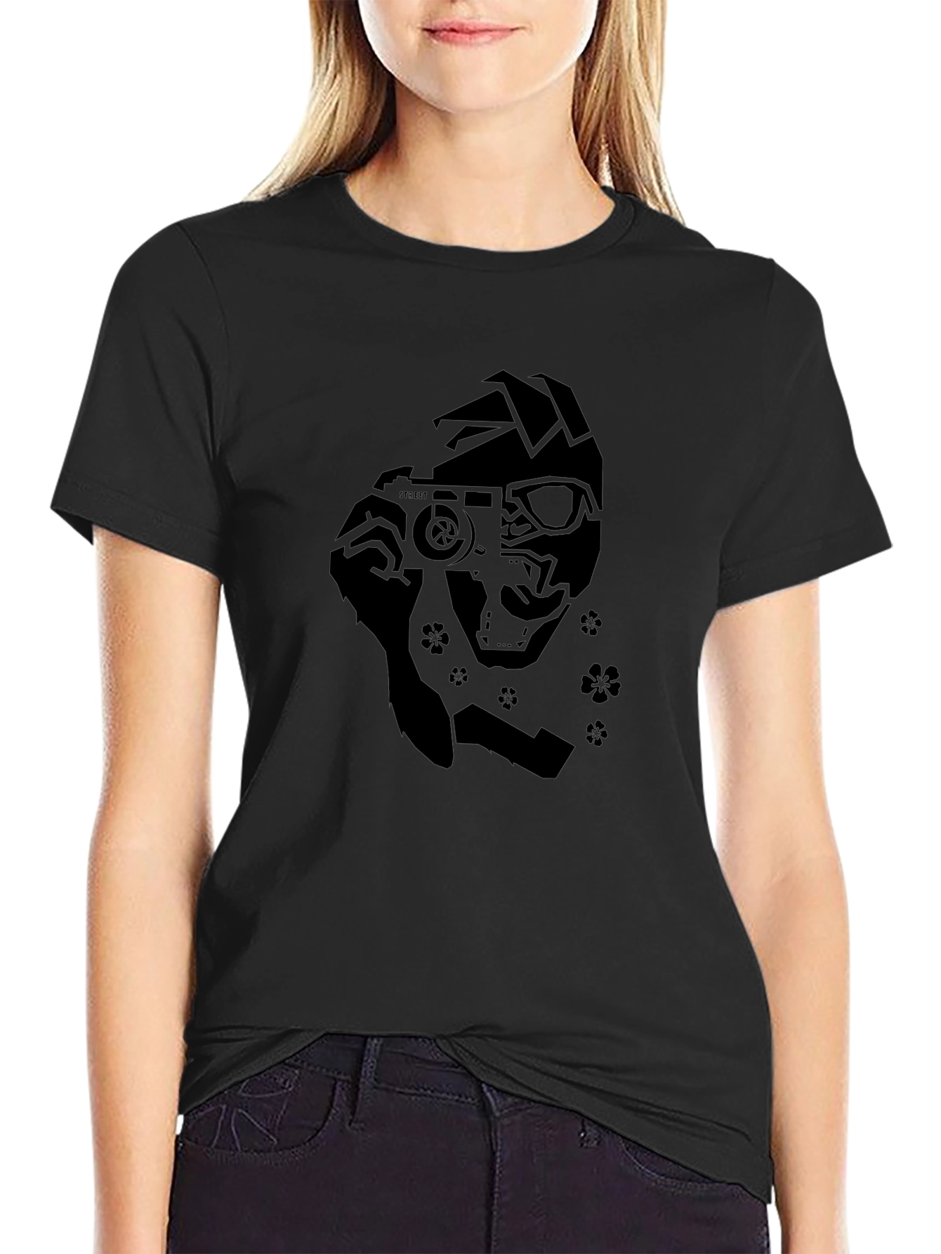 Camera Ninja Graphic Black T-Shirt