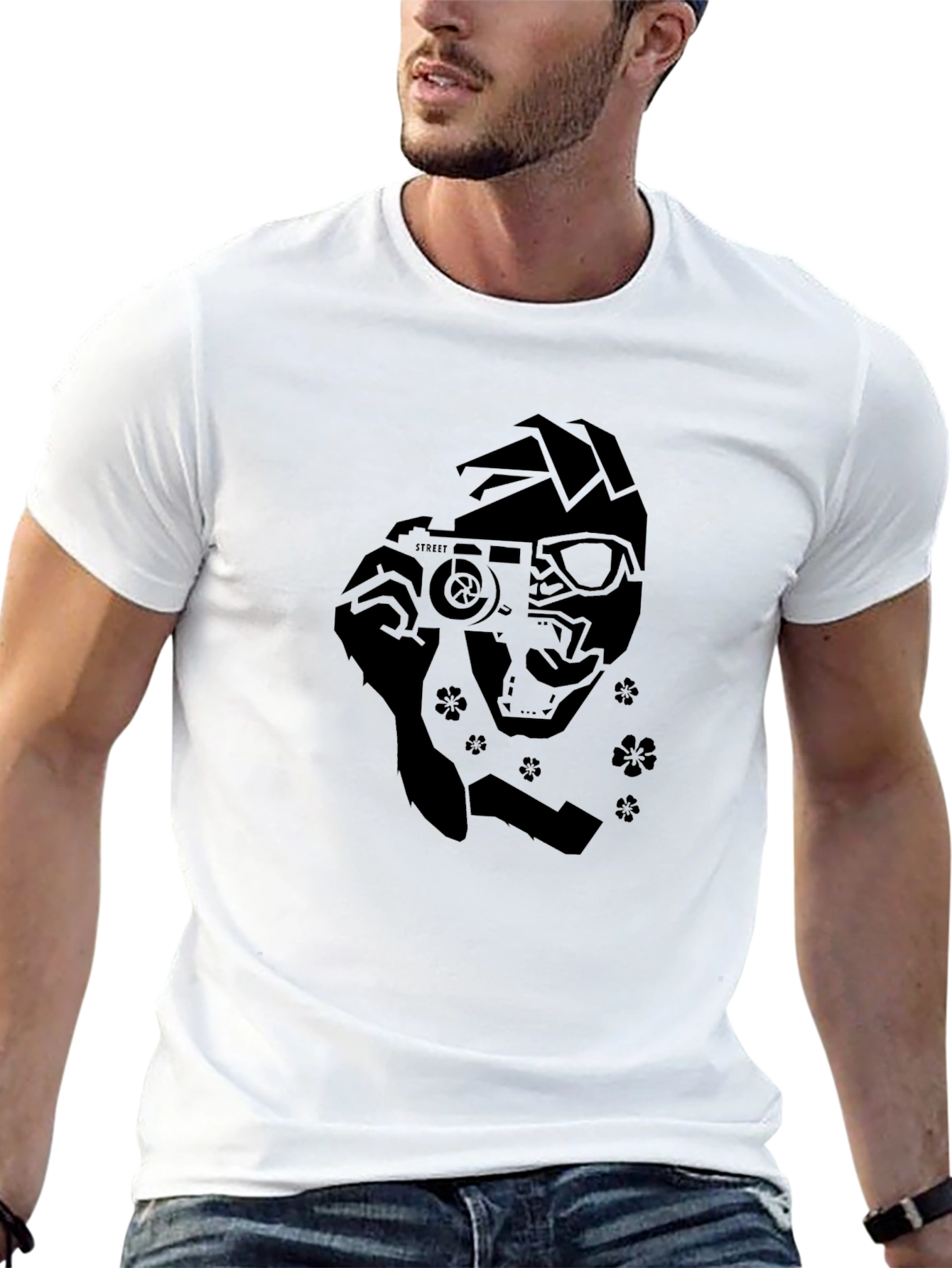 Camera Ninja Graphic Black T-Shirt
