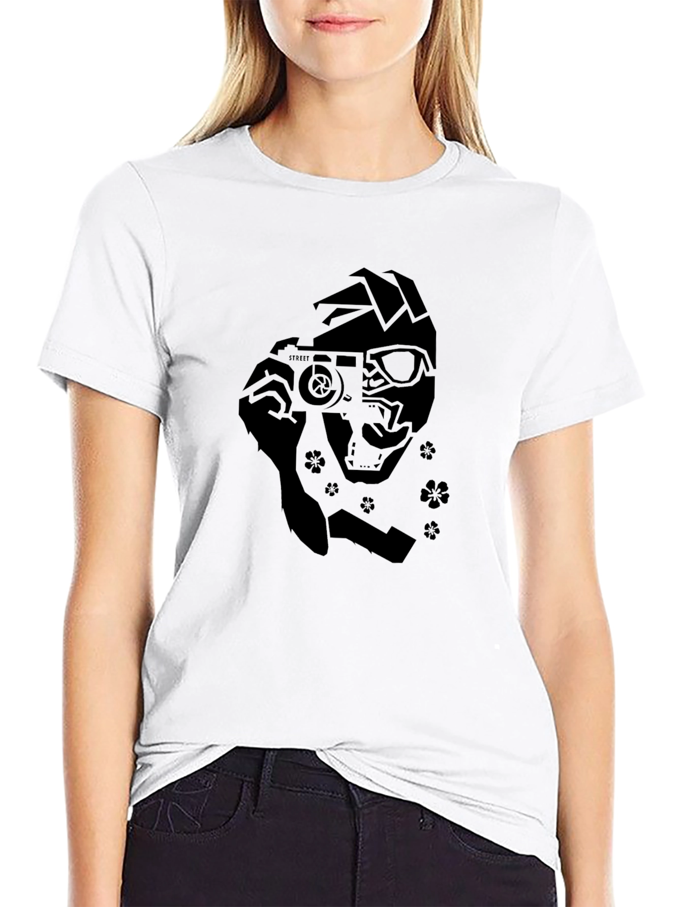 Camera Ninja Graphic Black T-Shirt